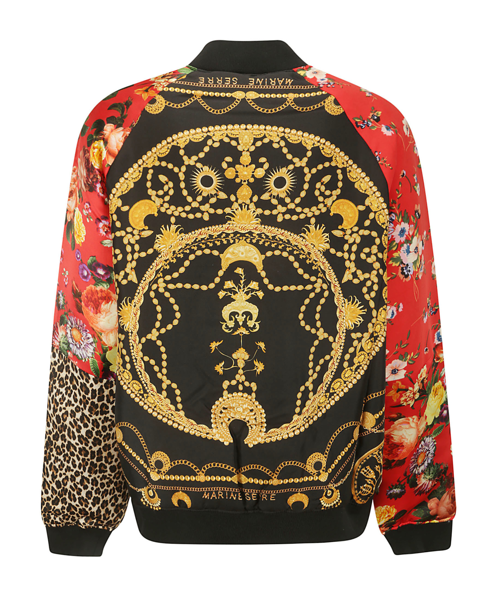 Marine Serre Pattern Print Casual Jacket In Red