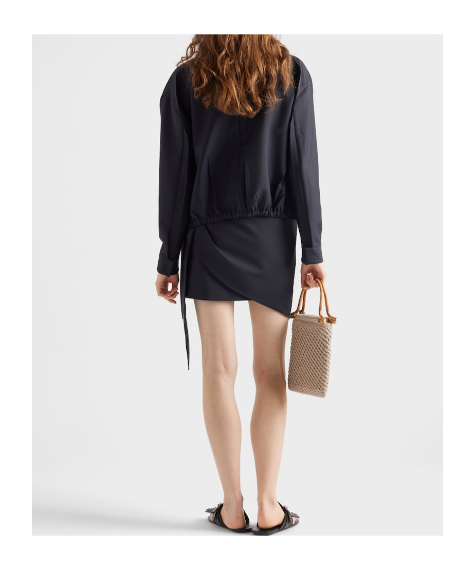 Prada Virgin Mohair Mini Skirt