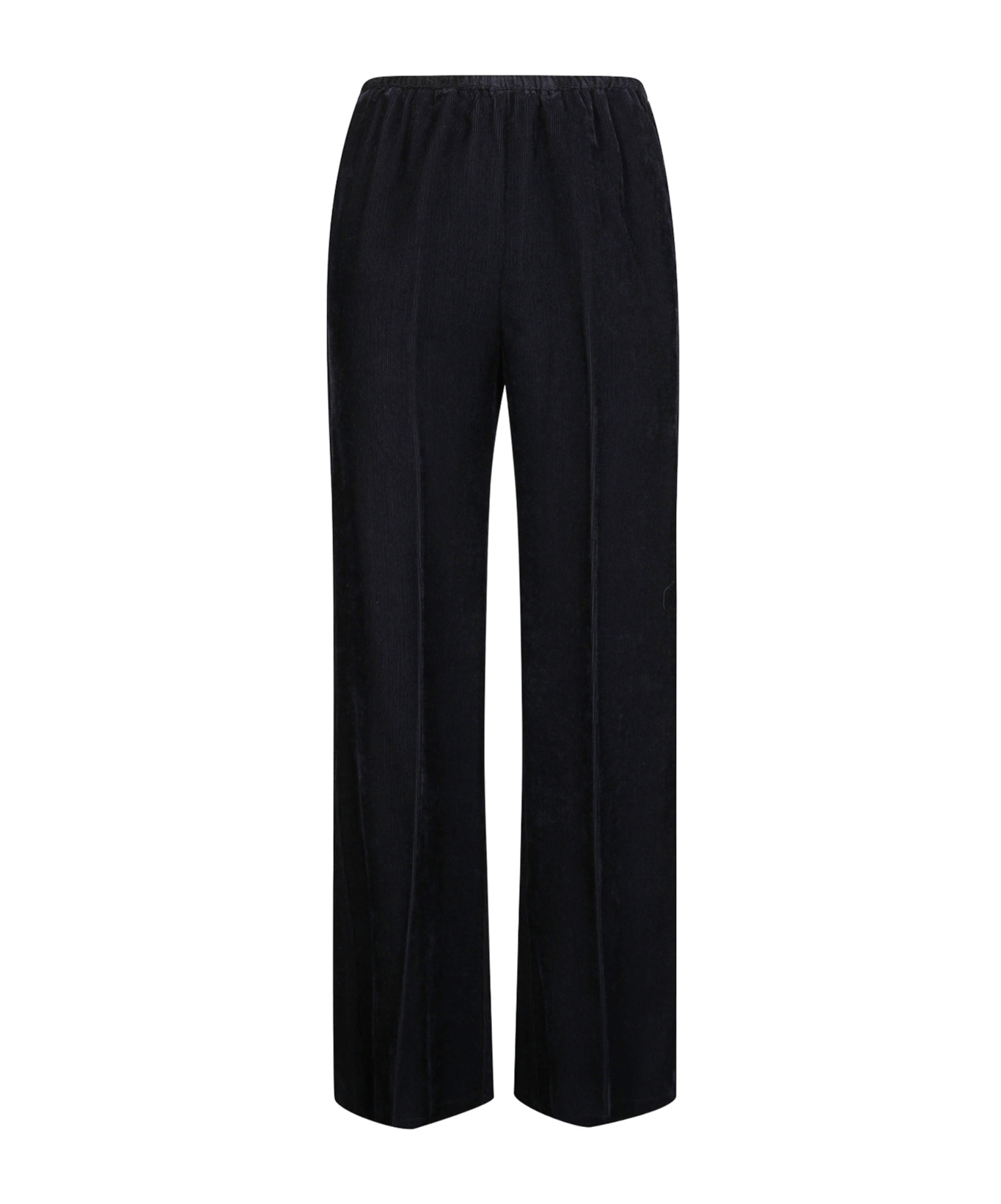 Forte Forte Elastic Waist Casual Pants In Black