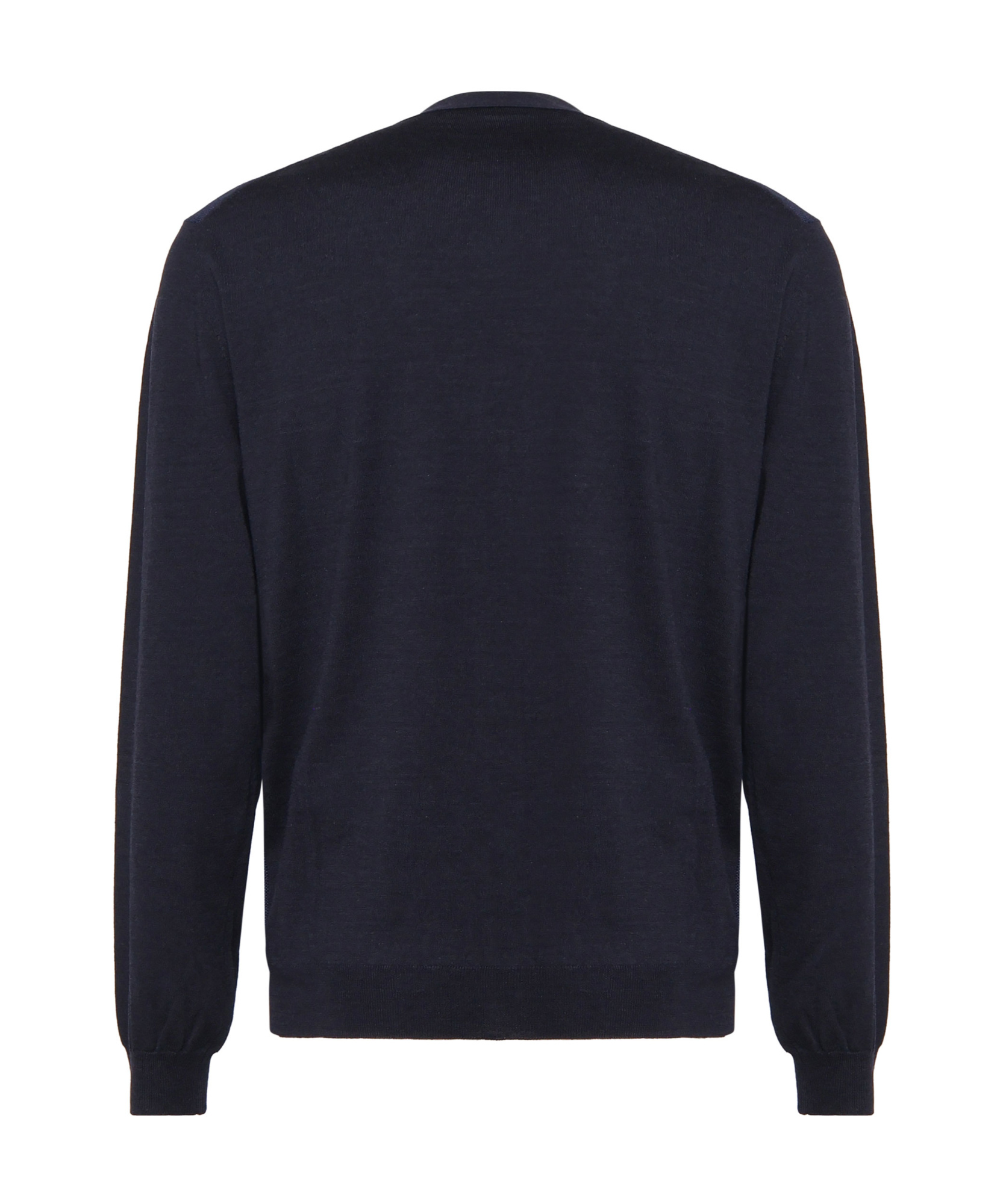 Zanone Long-sleeved Knitted Cardigan In Black