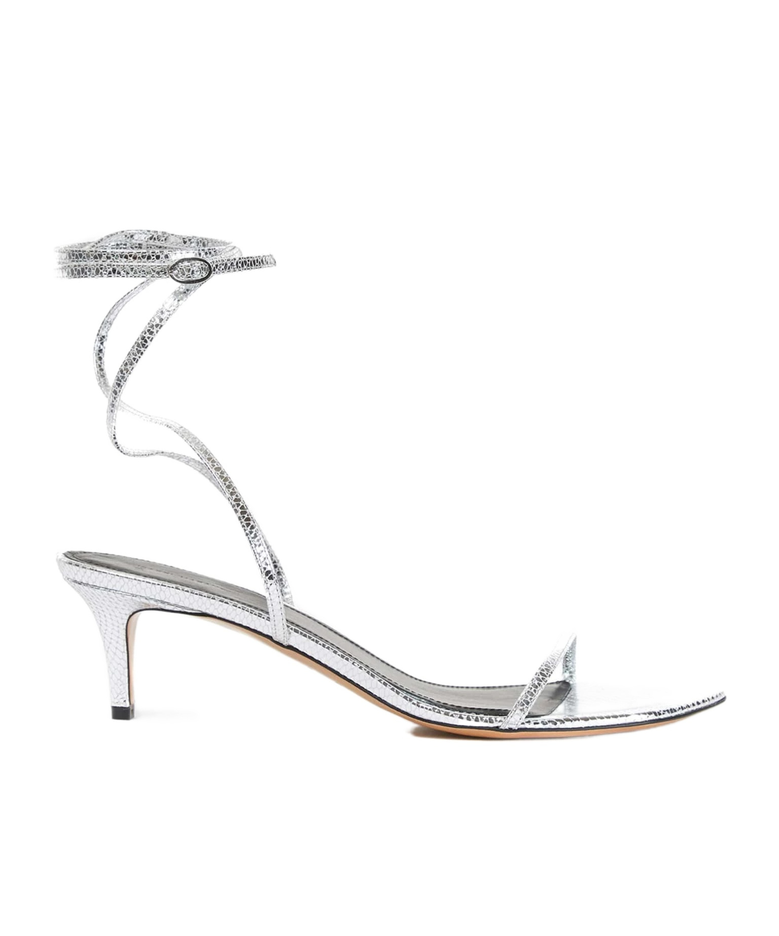 Shop Isabel Marant Open-toed High-heeled Sandals In White