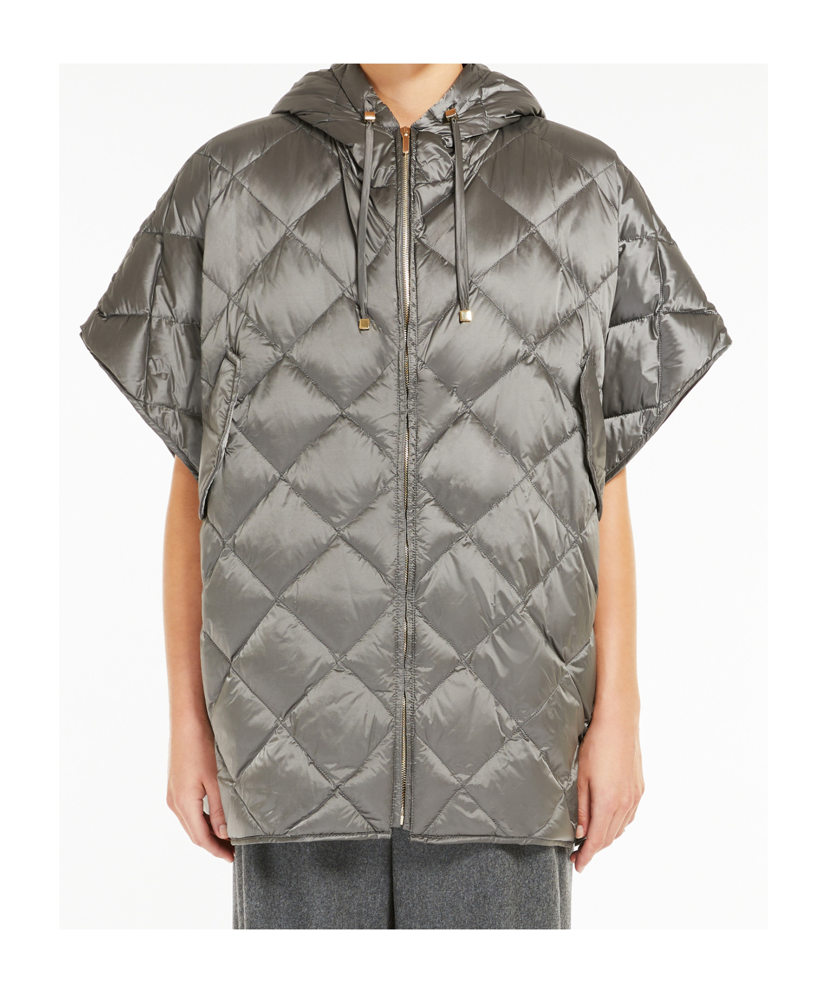 MAX MARA MAX MARA THE CUBE ZIP-UP DRAWSTRING SHORT-SLEEVED COAT