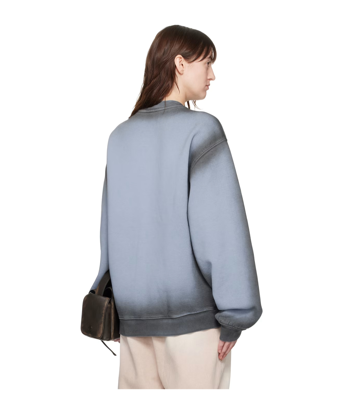Y/project Pinched Logo Sweatshirt In Blue