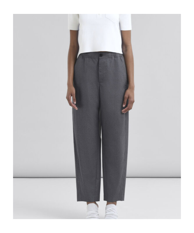 Marni Virgin-wool Trousers In Black