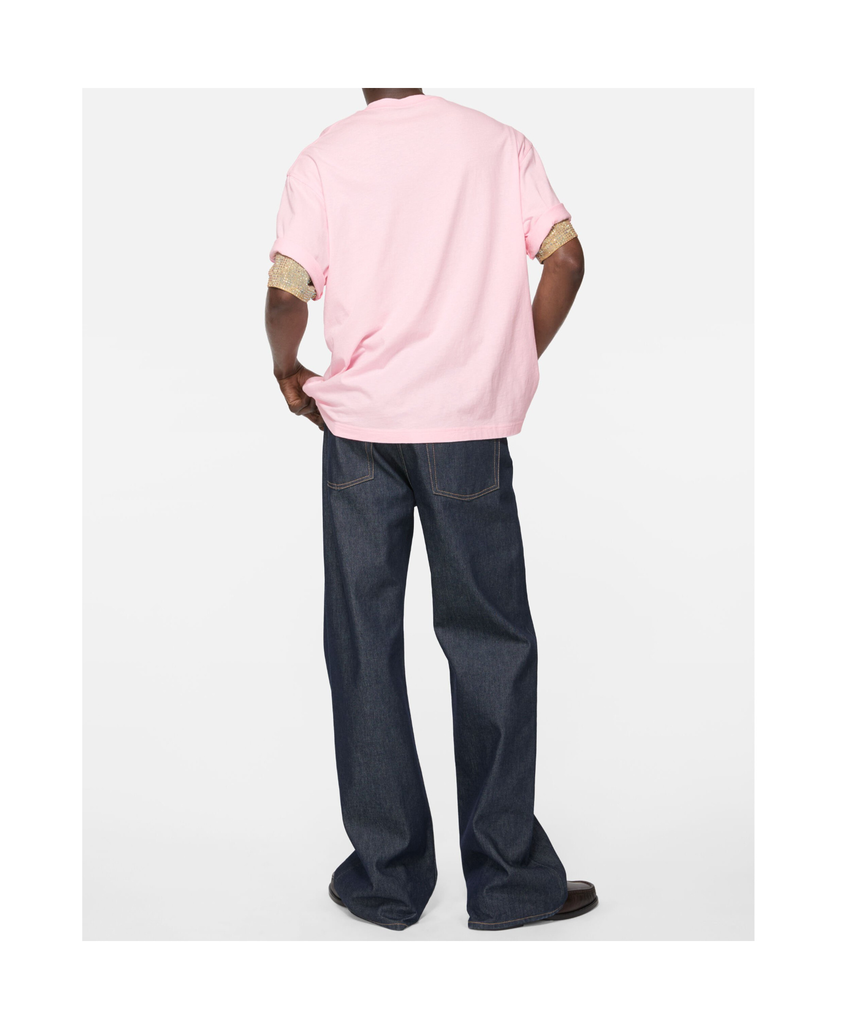 Acne Studios Logo-patch Jeans In Pink