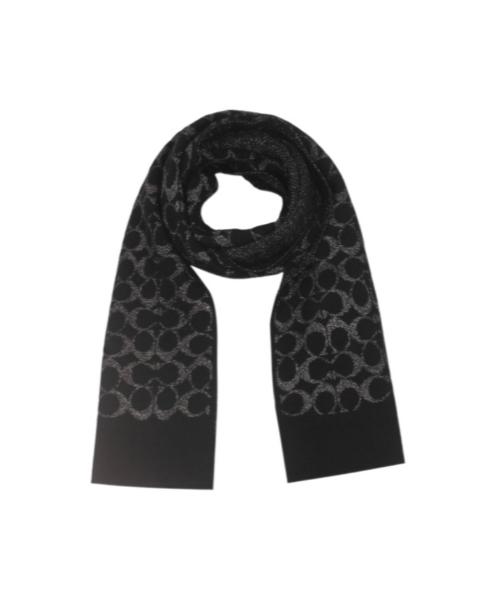 Coach Rectangular Scarf In Black