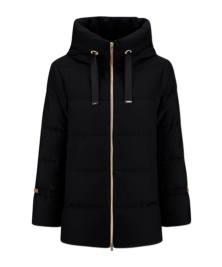 Herno Jacket In Bi-stretch Lurex Wool In Black