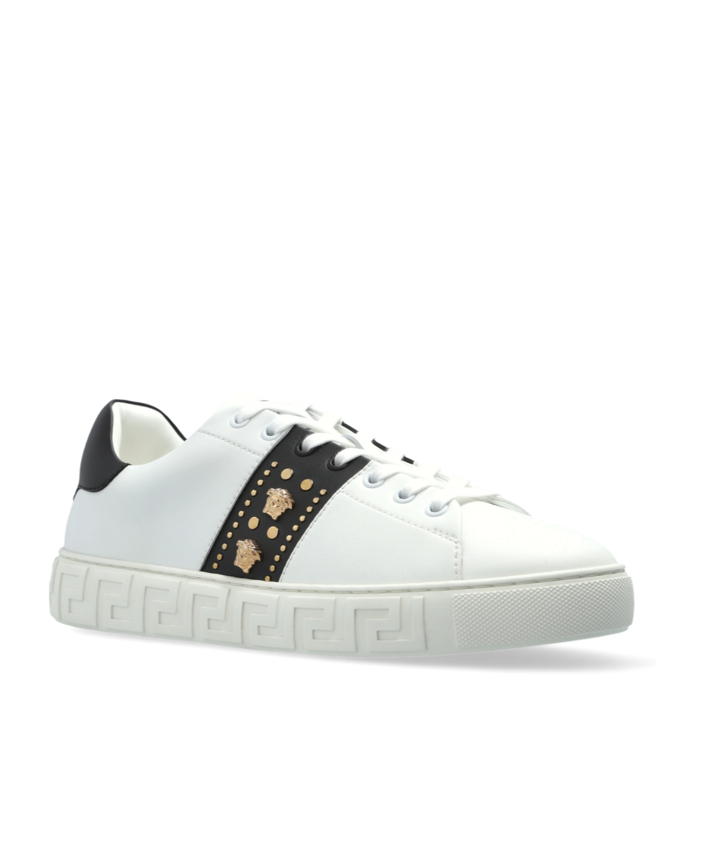 VERSACE VERSACE MEDUSA-MOTIF LACE-UP SNEAKERS