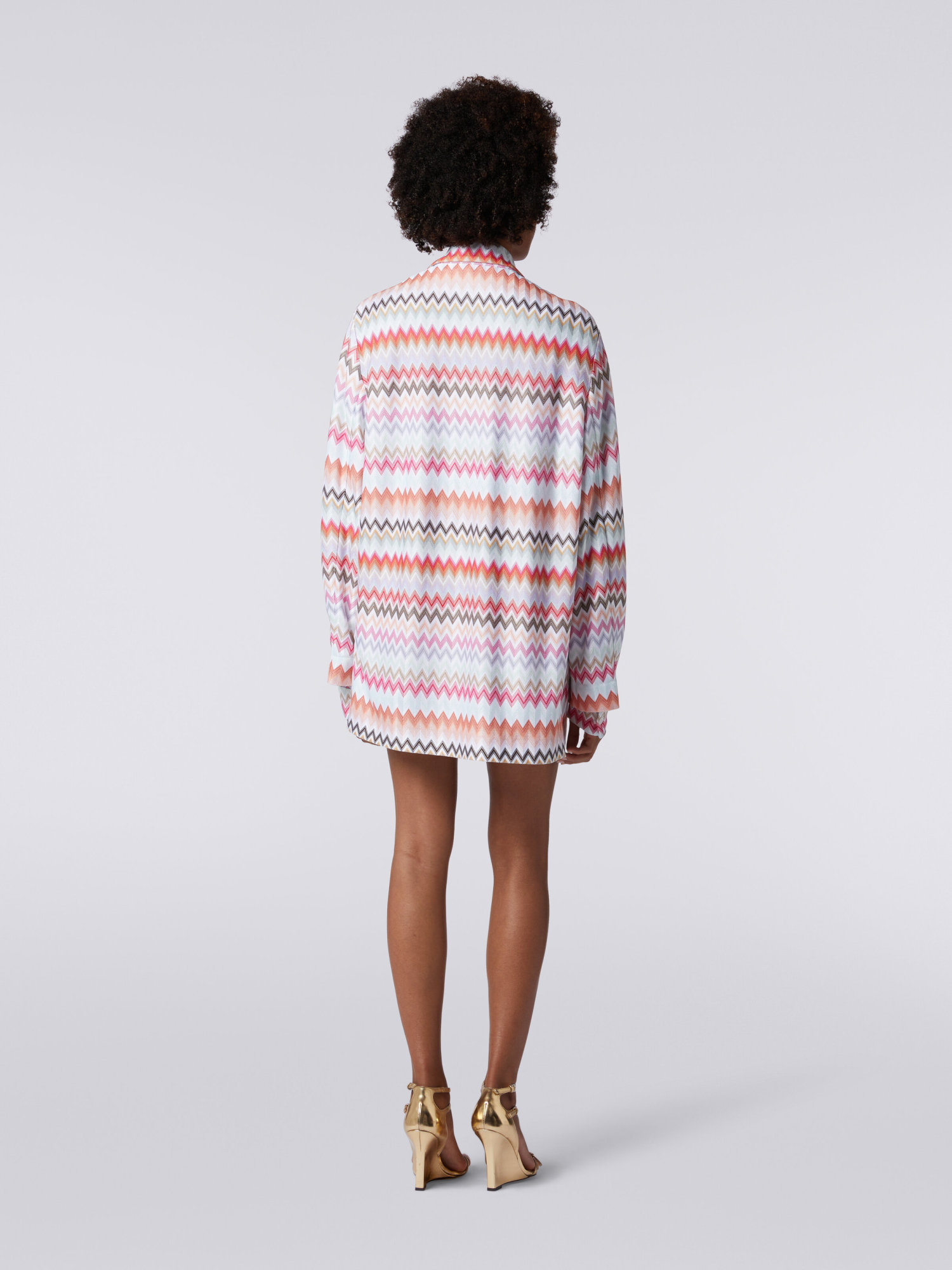 Missoni Zig Zag Cotton-blend Jacket In White