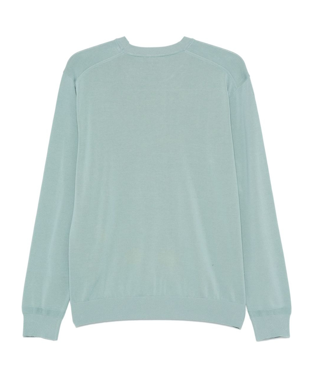 Paul & Shark Ribbed Crew Neck Sweater With Long Sleeves In Green