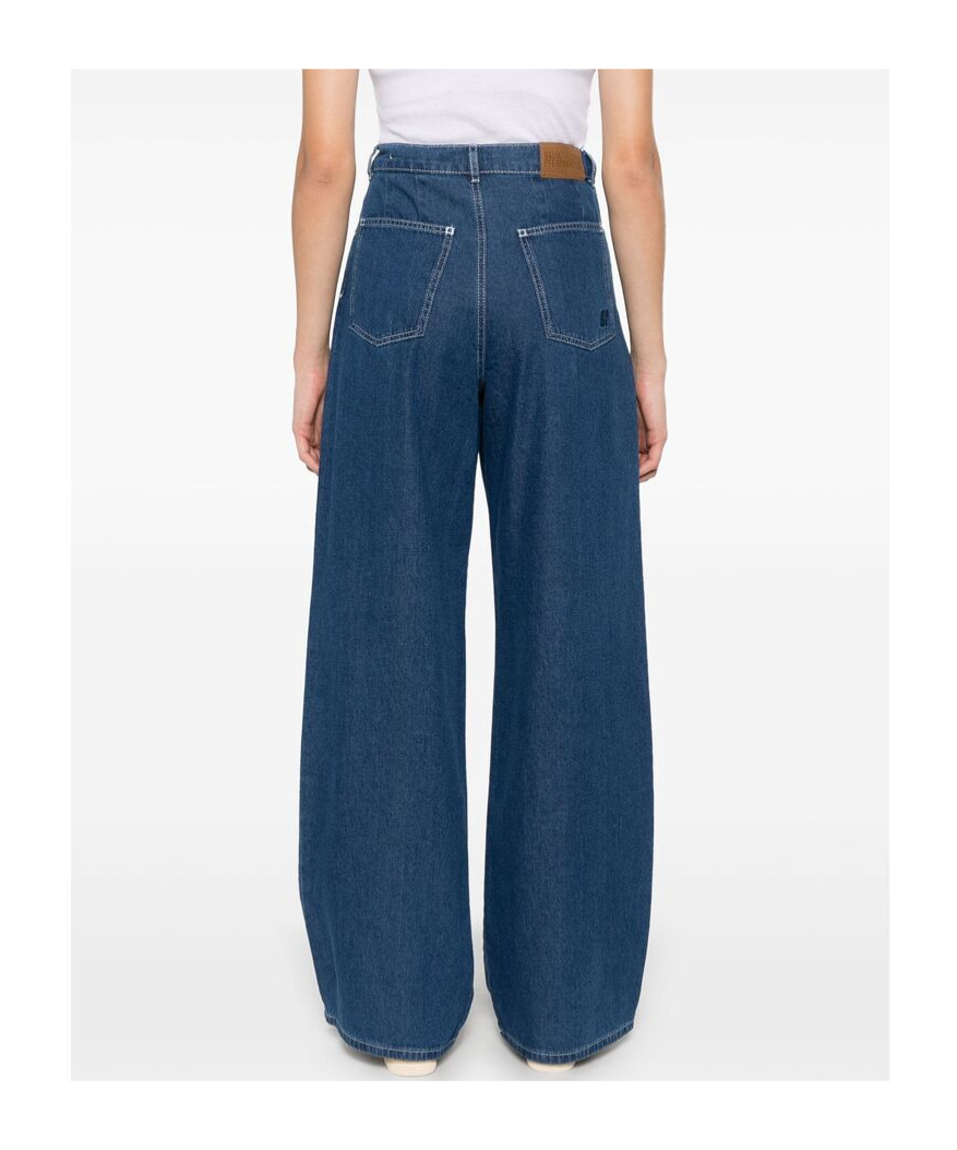 Shop Baum Und Pferdgarten Wide-leg Jeans In Blue