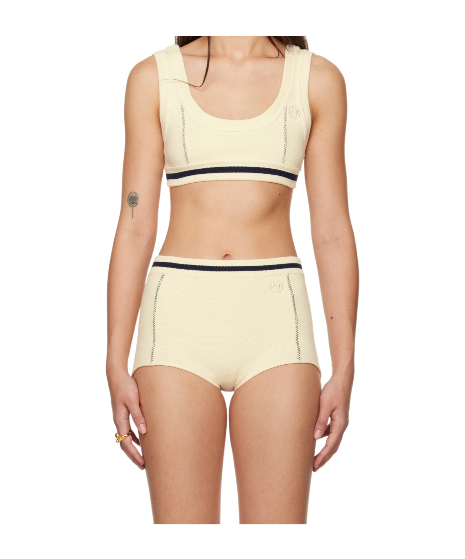 Ambush Round-neck Bra Top In Nude