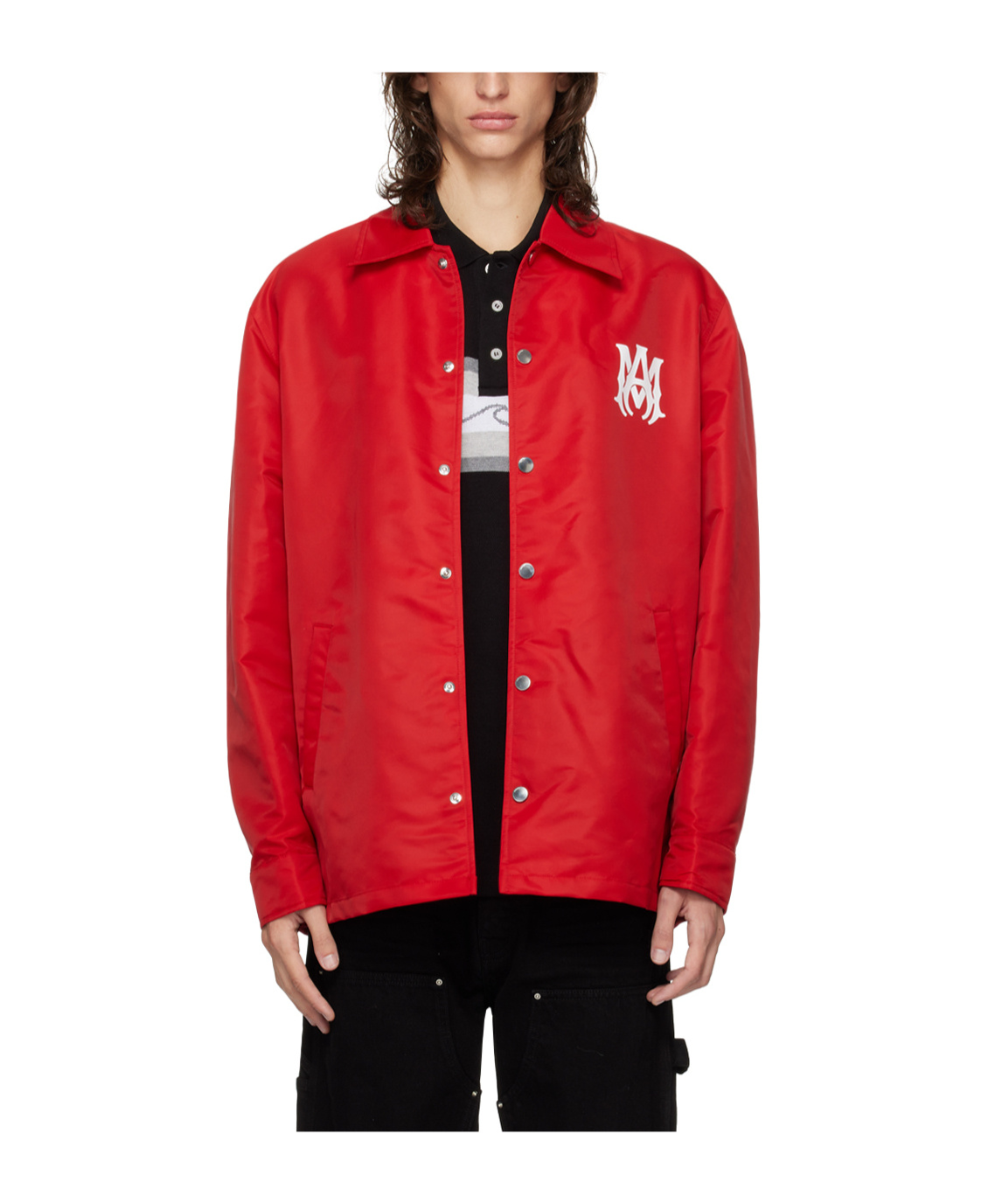 AMIRI LOGO LAPEL CASUAL JACKET