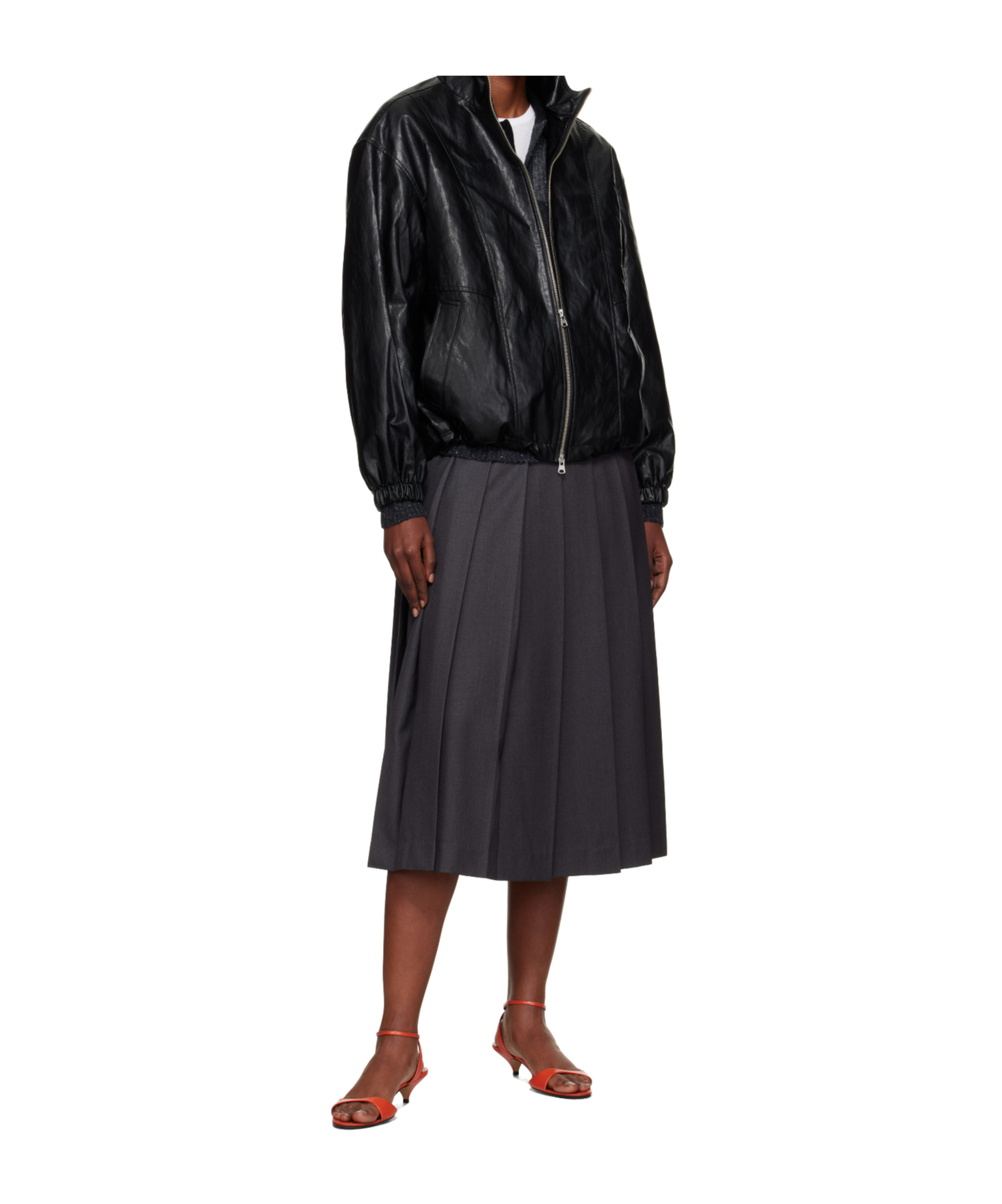 Dunst Zippered Long-sleeved Cotton Jacket In Black