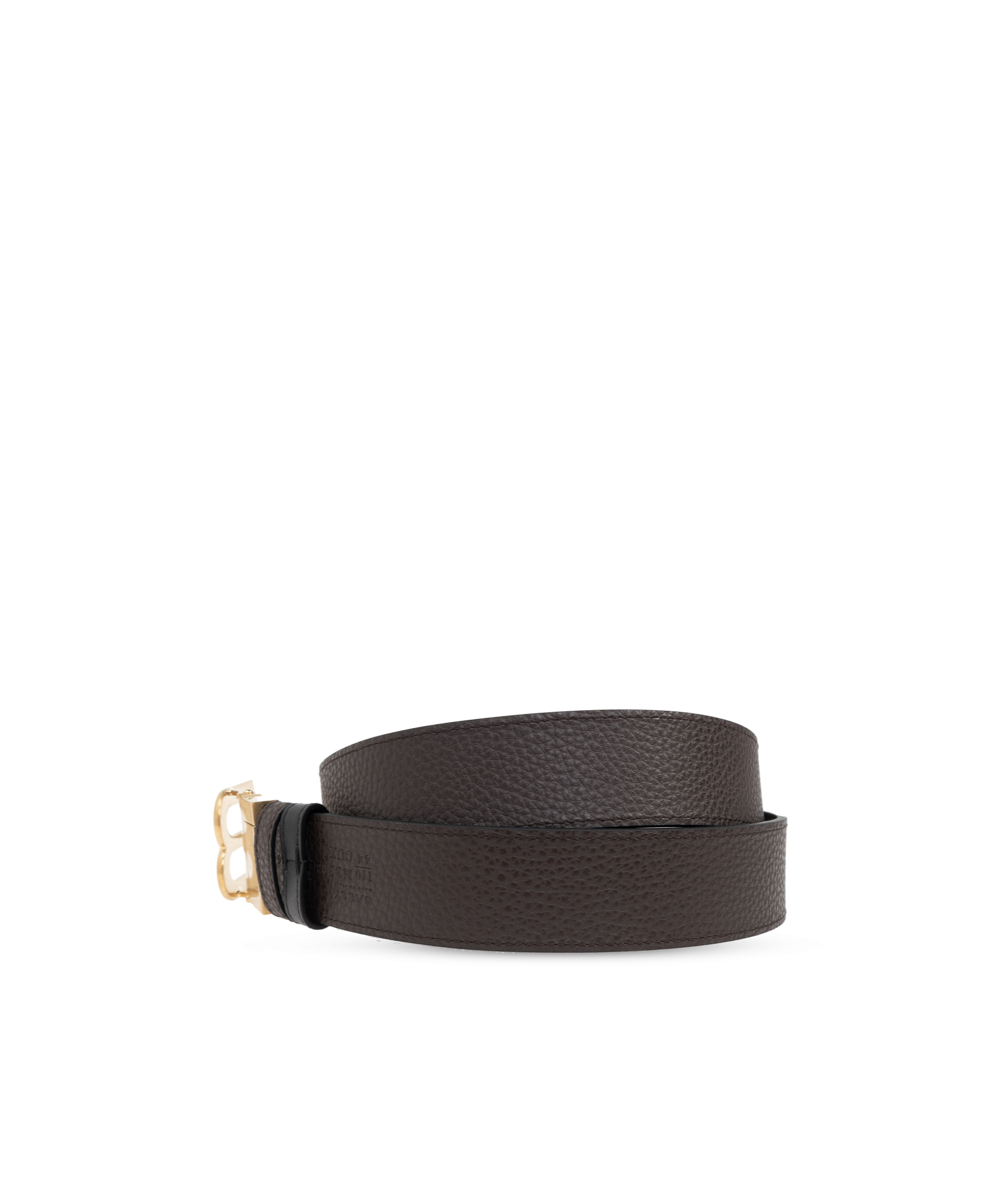 Shop Bally B Buckle Reversible Belt In Black