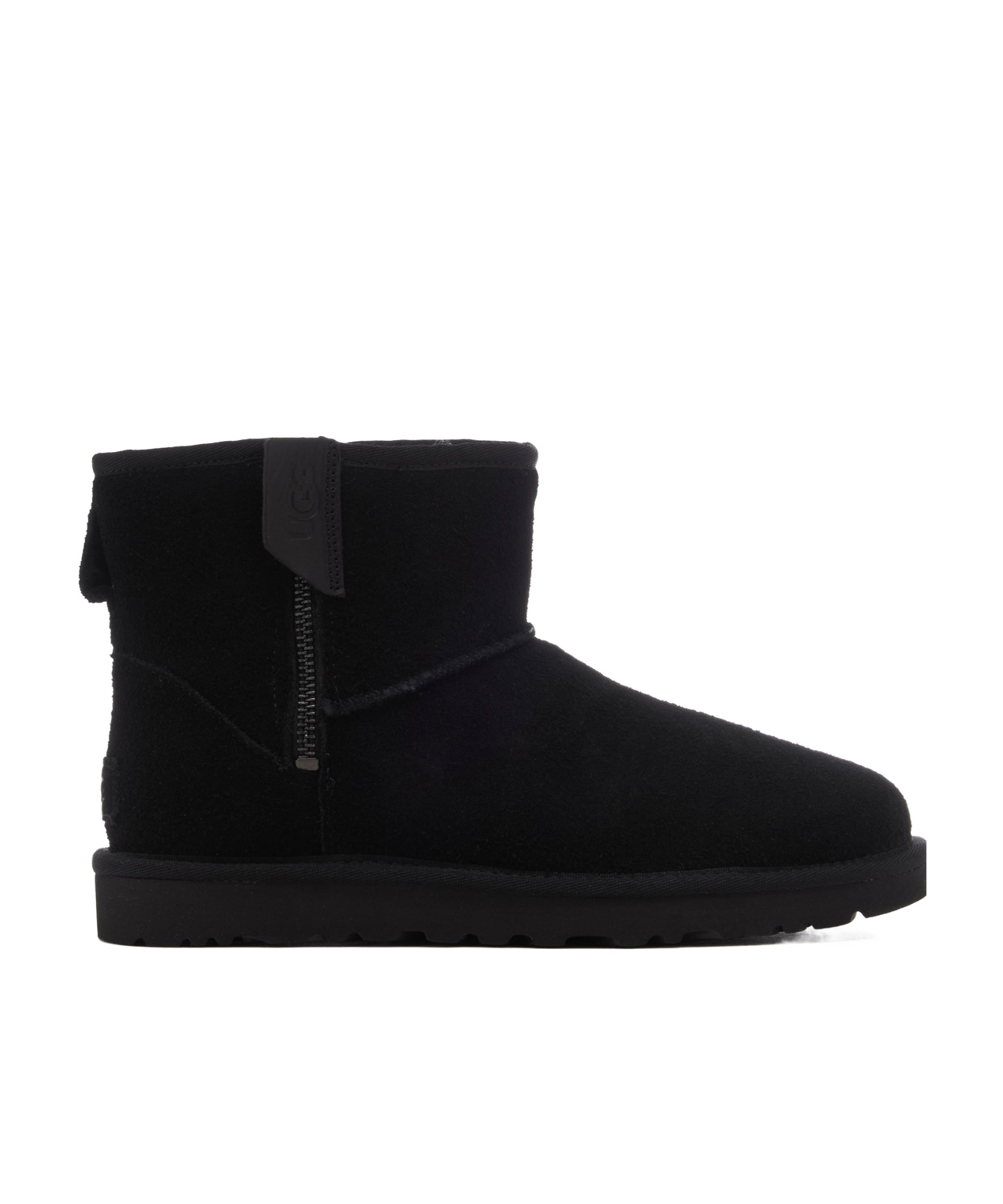 Ugg Short Zippered Ankle Boot In Black