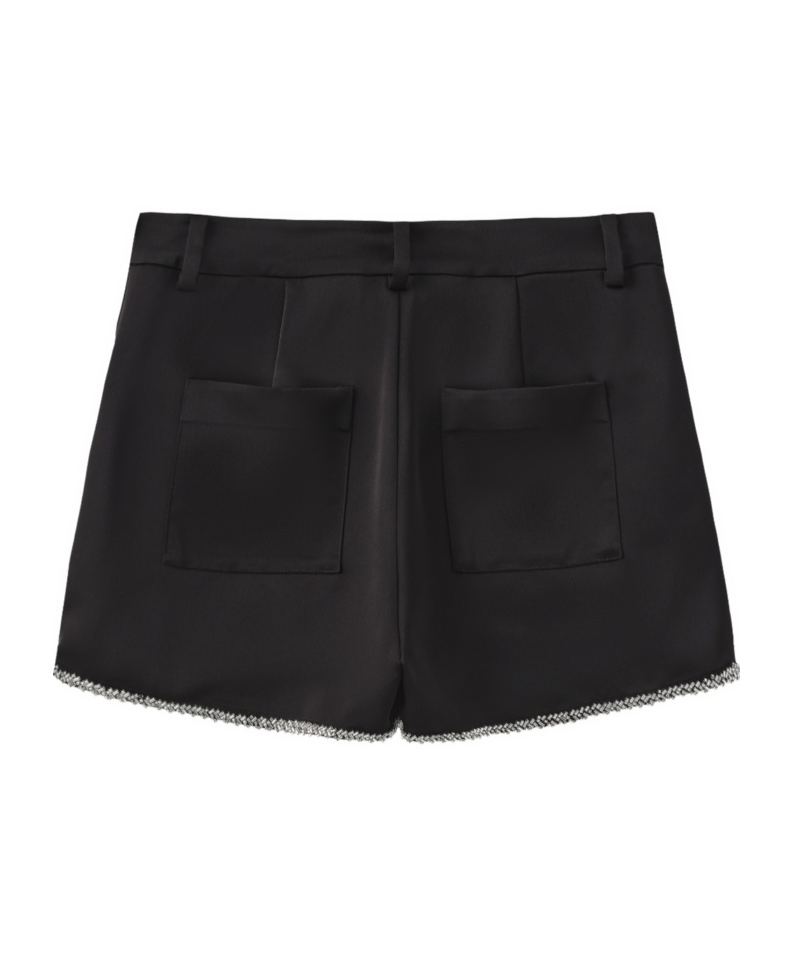 Marissa Chiara Belt Loop Shorts In Black