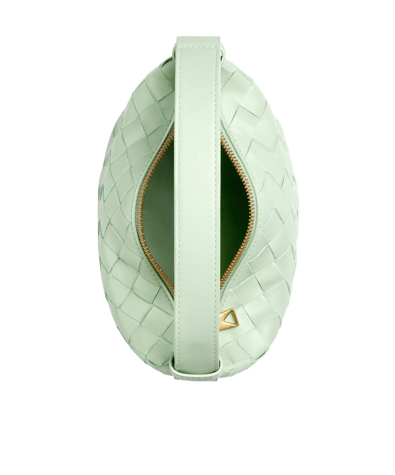 Bottega Veneta Wallace Mini Leather Shoulder Bag In White
