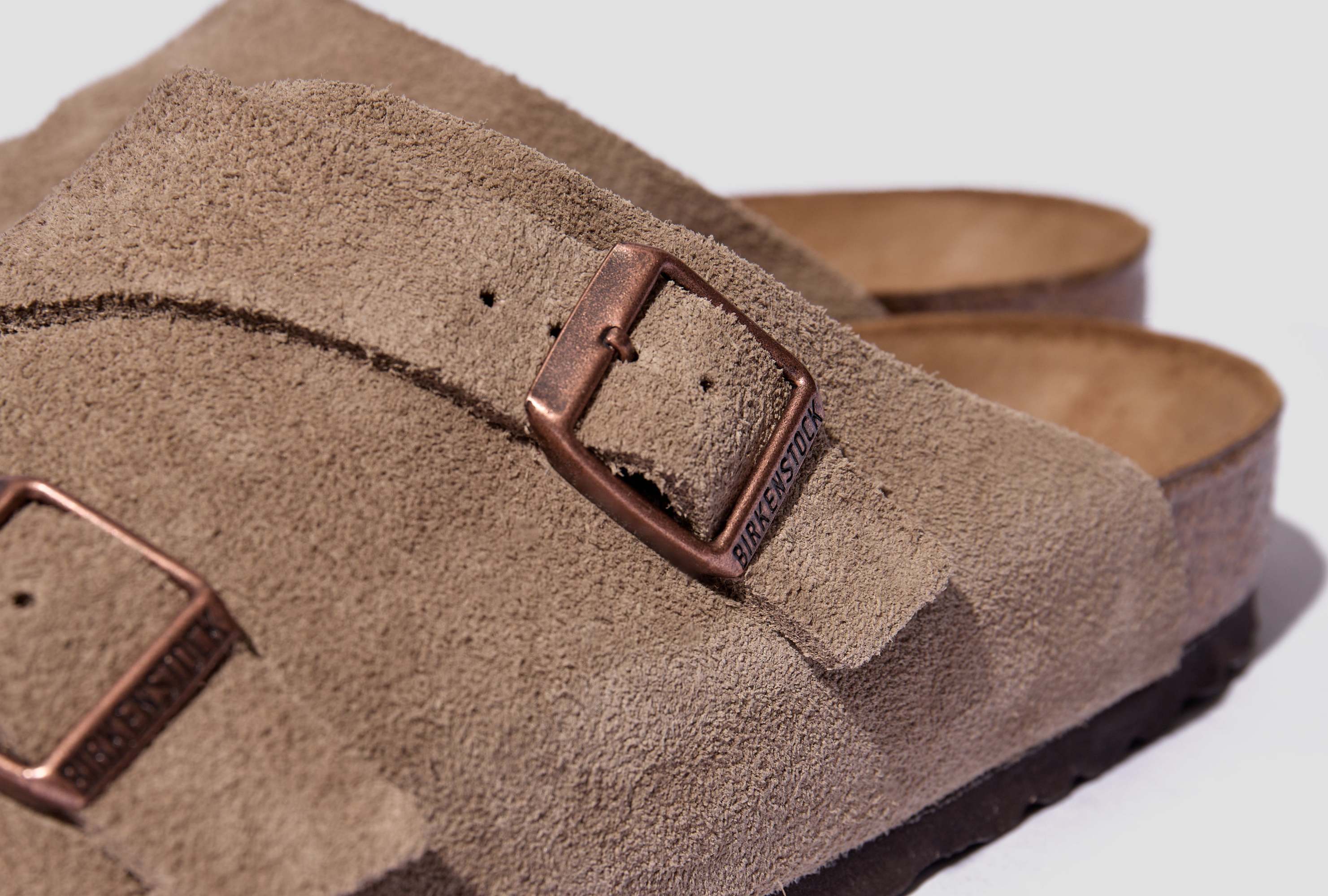 Birkenstock Logo Slippers In Brown