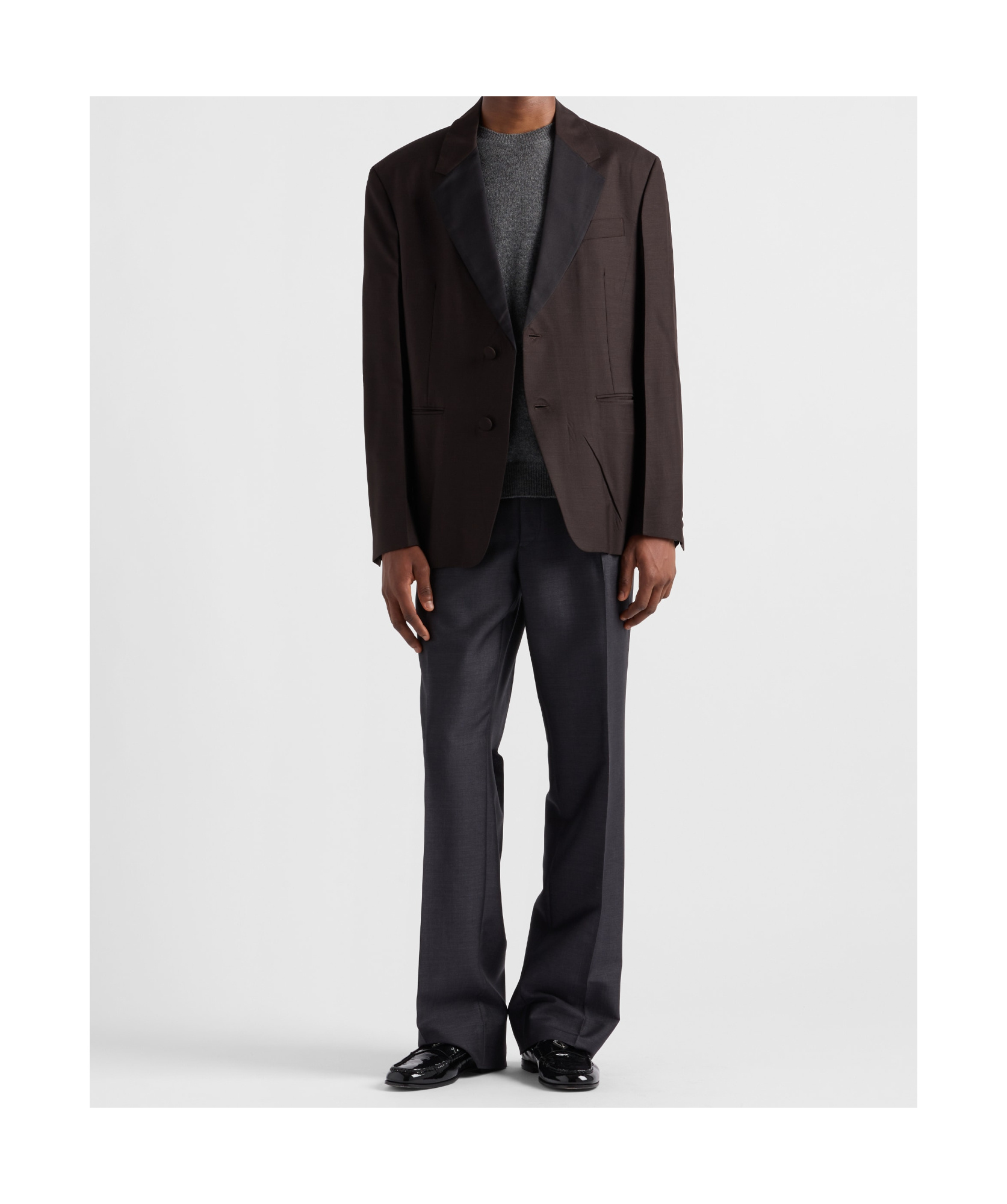 Prada Mohair Wool Single-breasted Jacket In Black