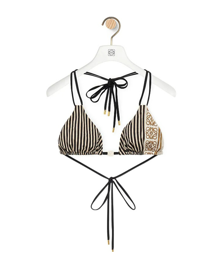 Loewe Bikini Top In Technical Jersey In Black