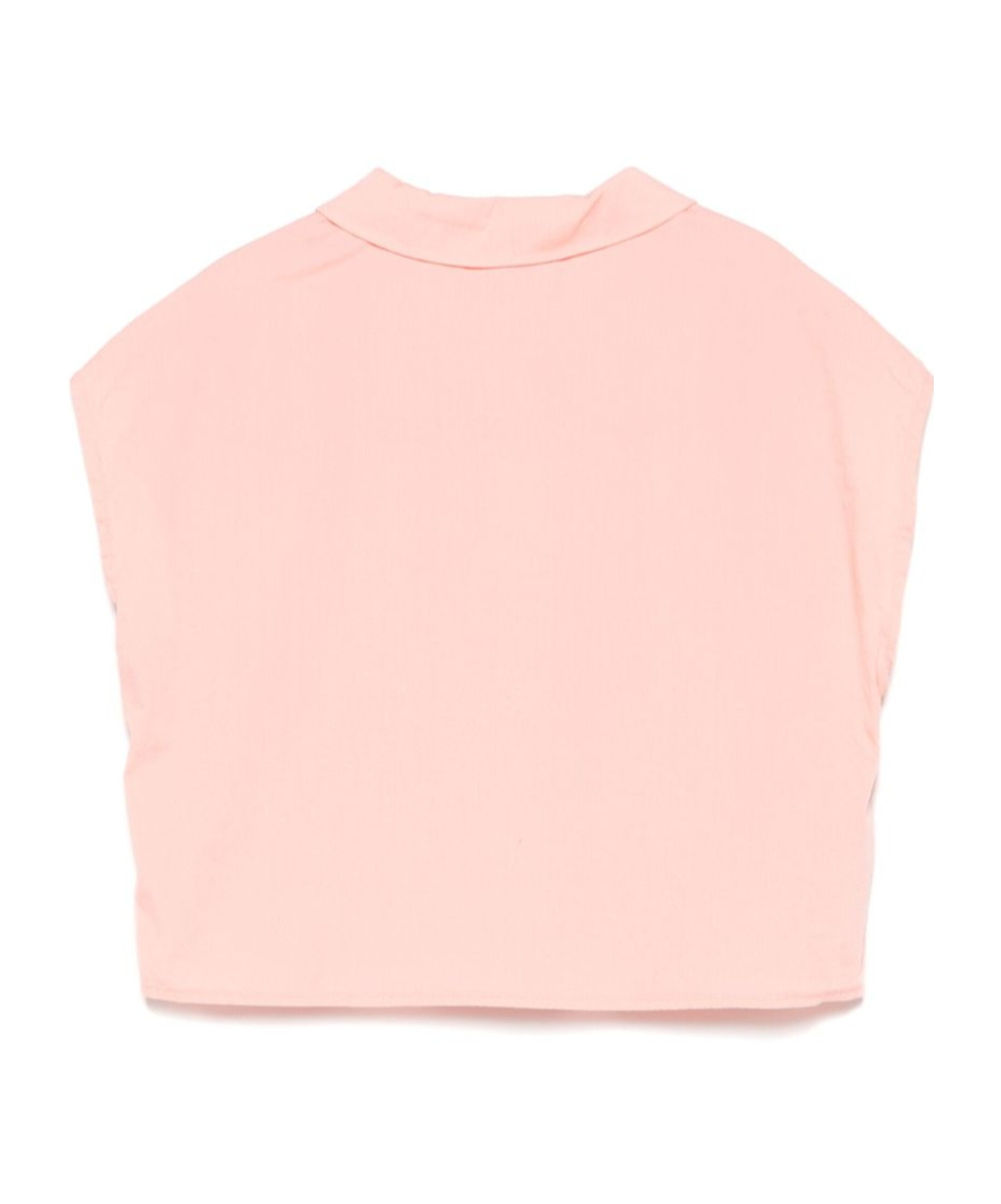 Il Gufo Logo-tag Shirt In Pink