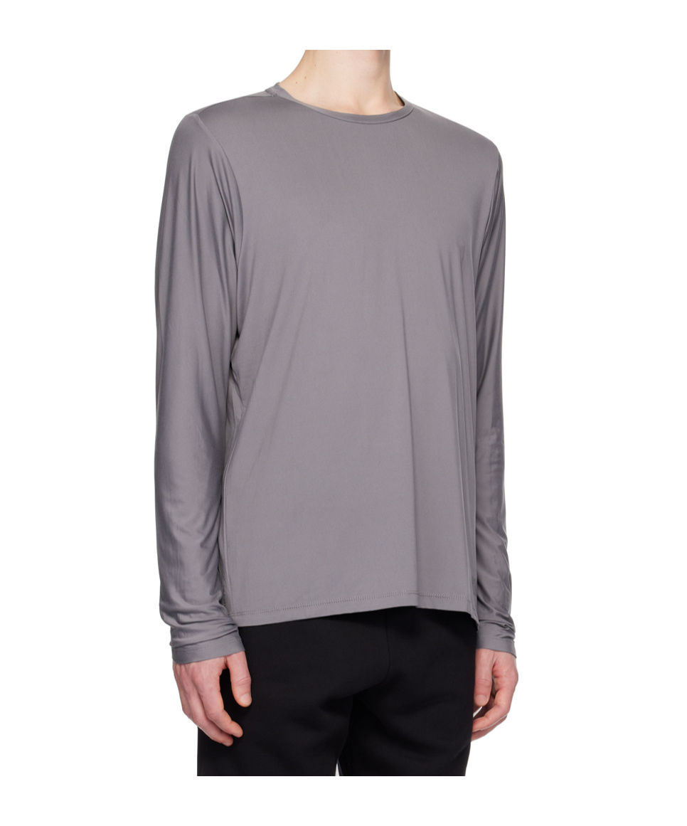The North Face Long-sleeved T-shirt In Gray