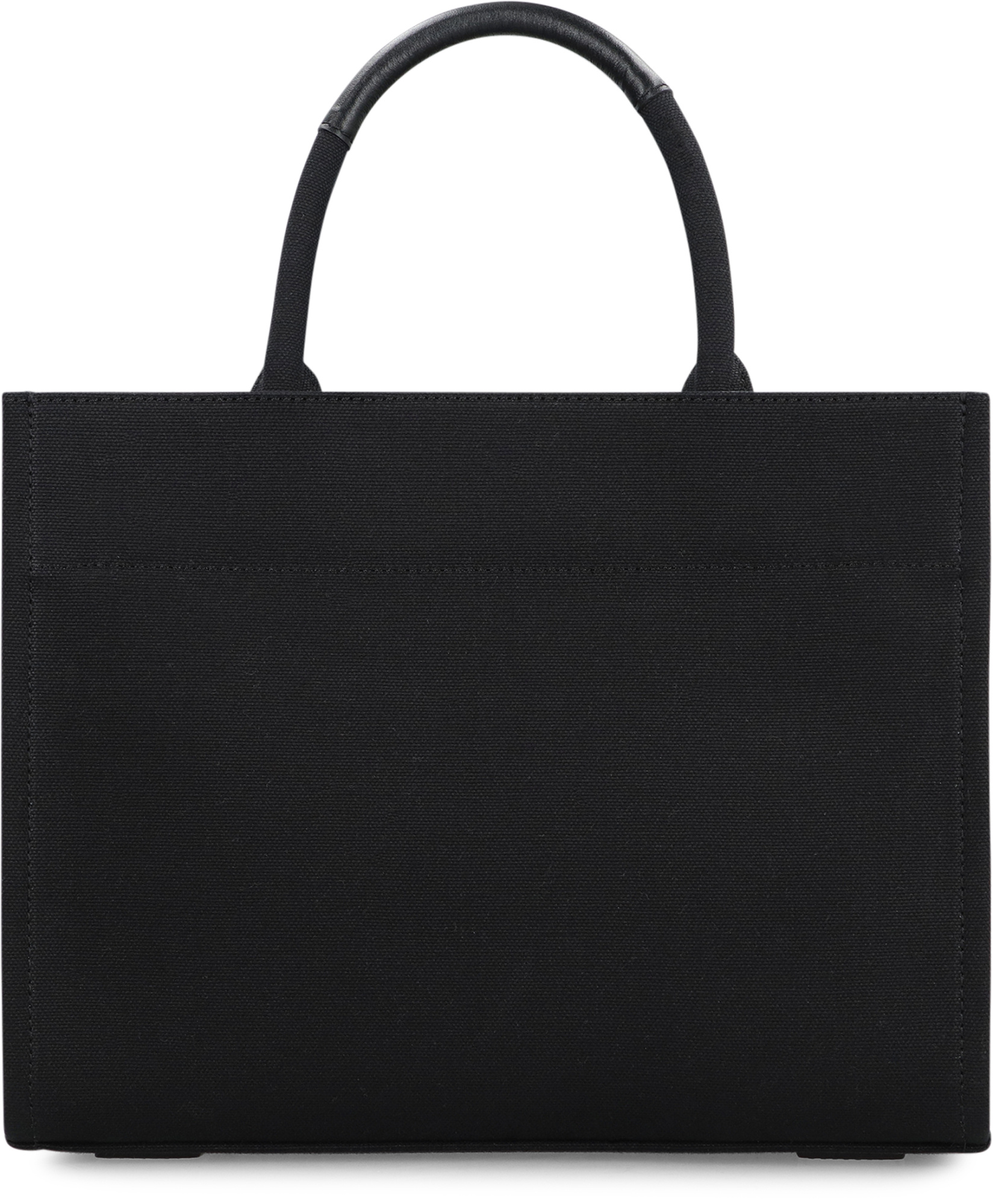 Versace Small Logo Tote In Black