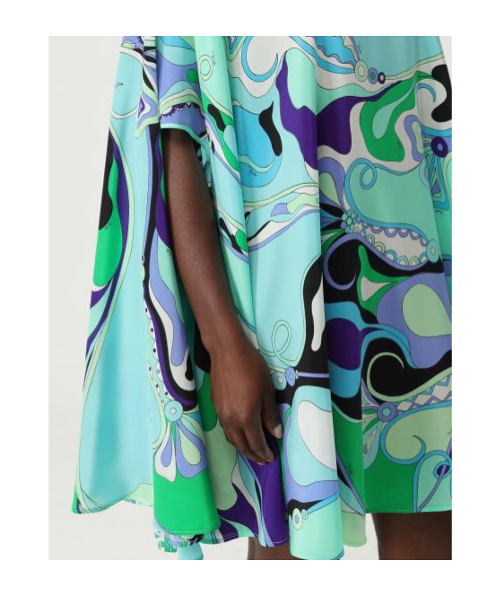 Emilio Pucci Patterned Dress In Green