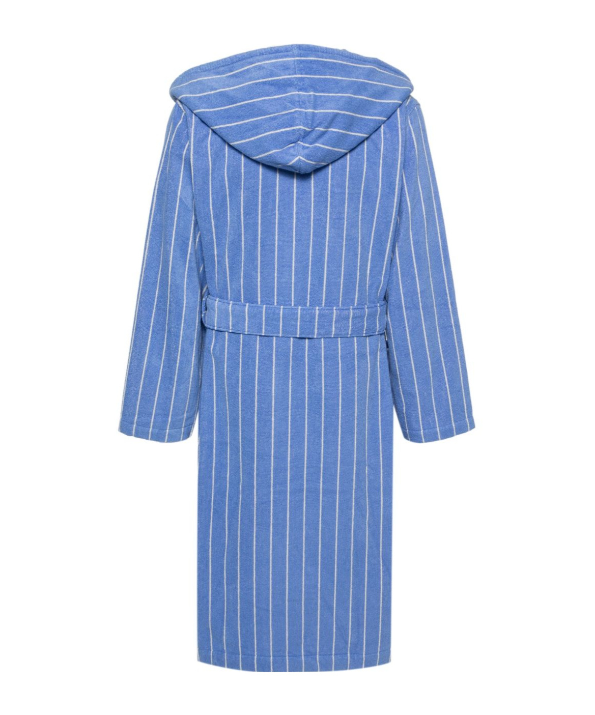 Tekla Terry Hooded Bathrobe In Blue