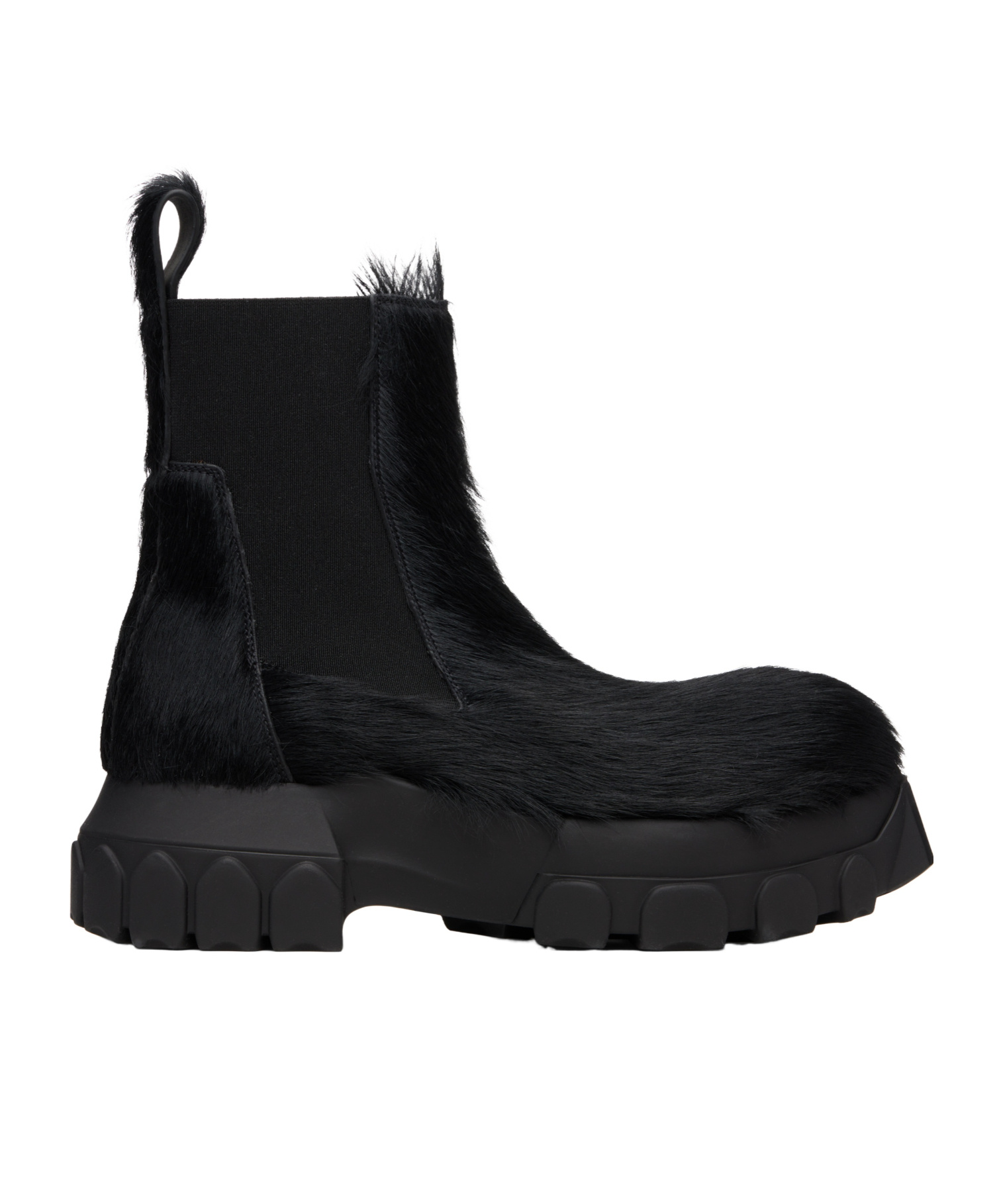 Rick Owens Round-toed Ankle Boots In Blue
