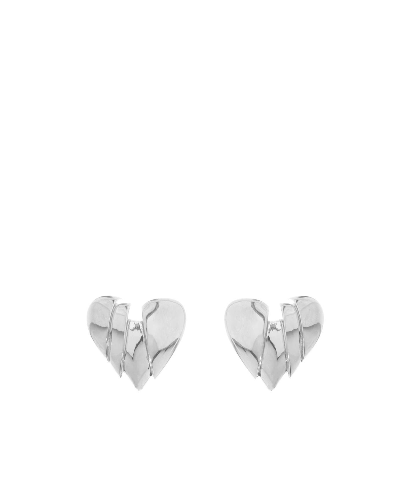 AMINA MUADDI HEART-SHAPED EARRINGS