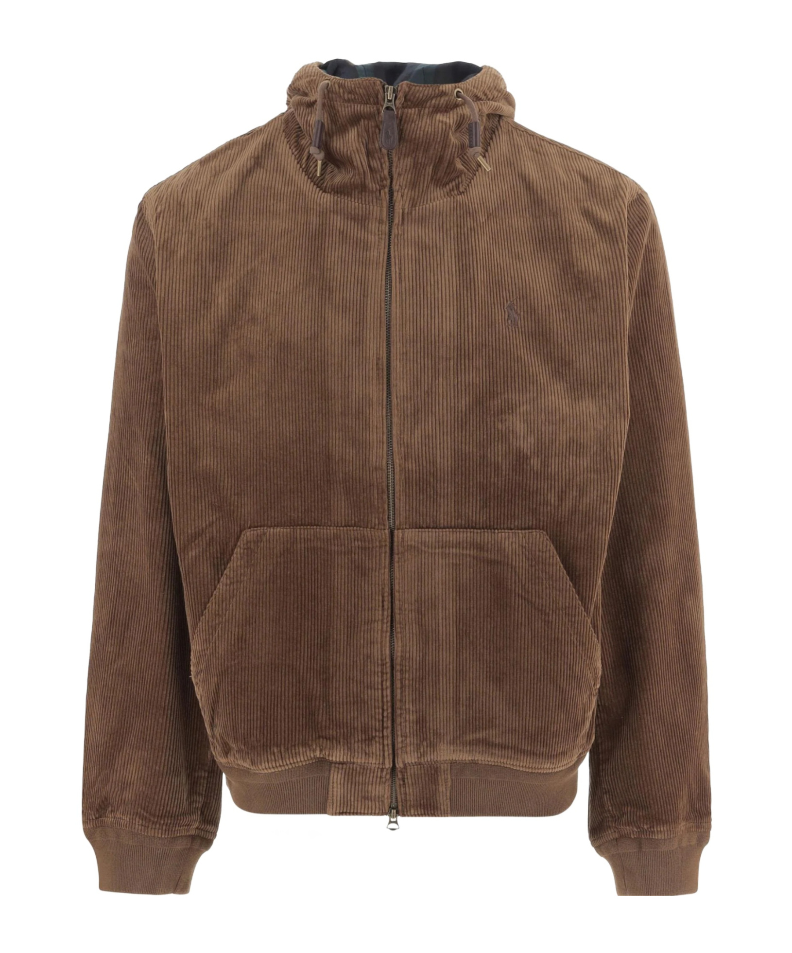 Polo Ralph Lauren Hooded Jacket In Brown