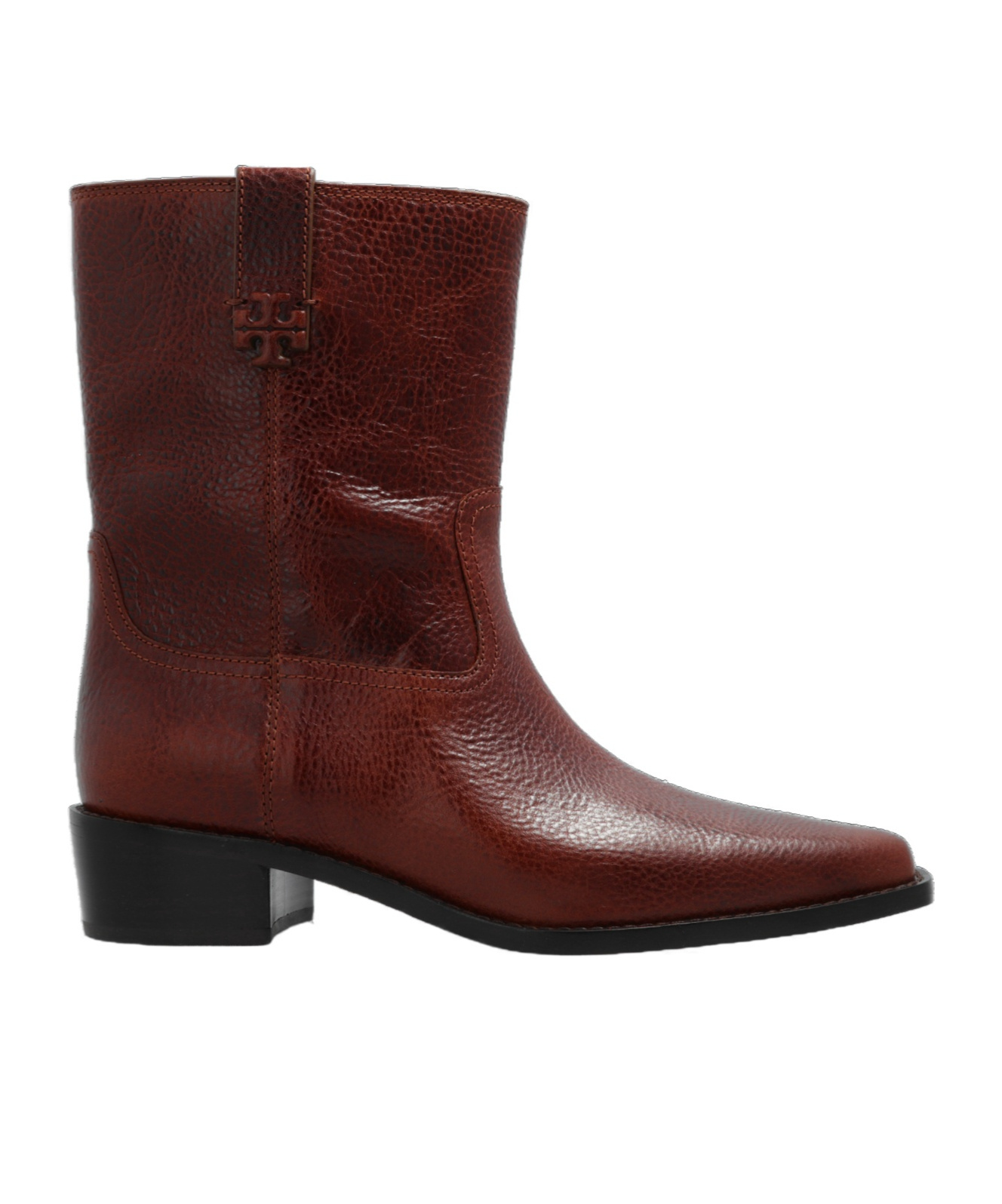 TORY BURCH SQUARE-TOED SHORT BOOTS 