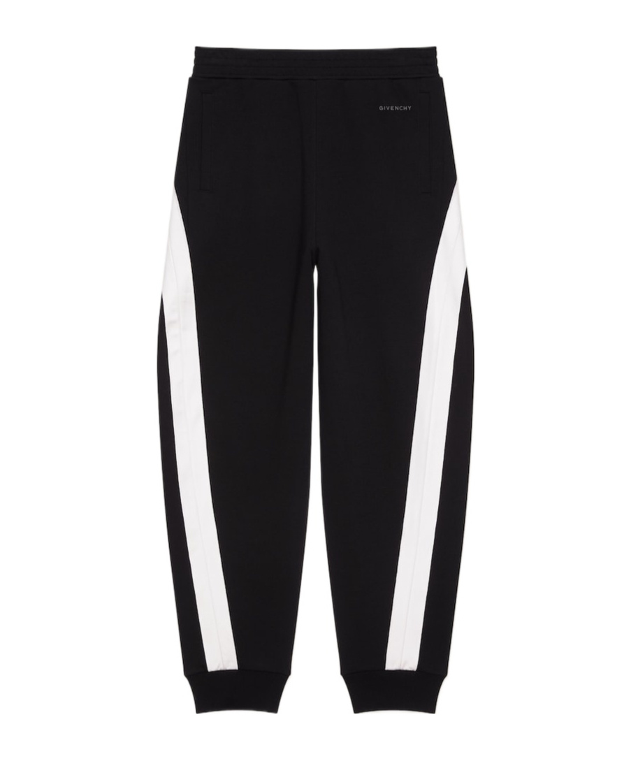 Givenchy Mens Black Open Seam Contrast Cotton-jersey Jogging Bottoms Xl In Black