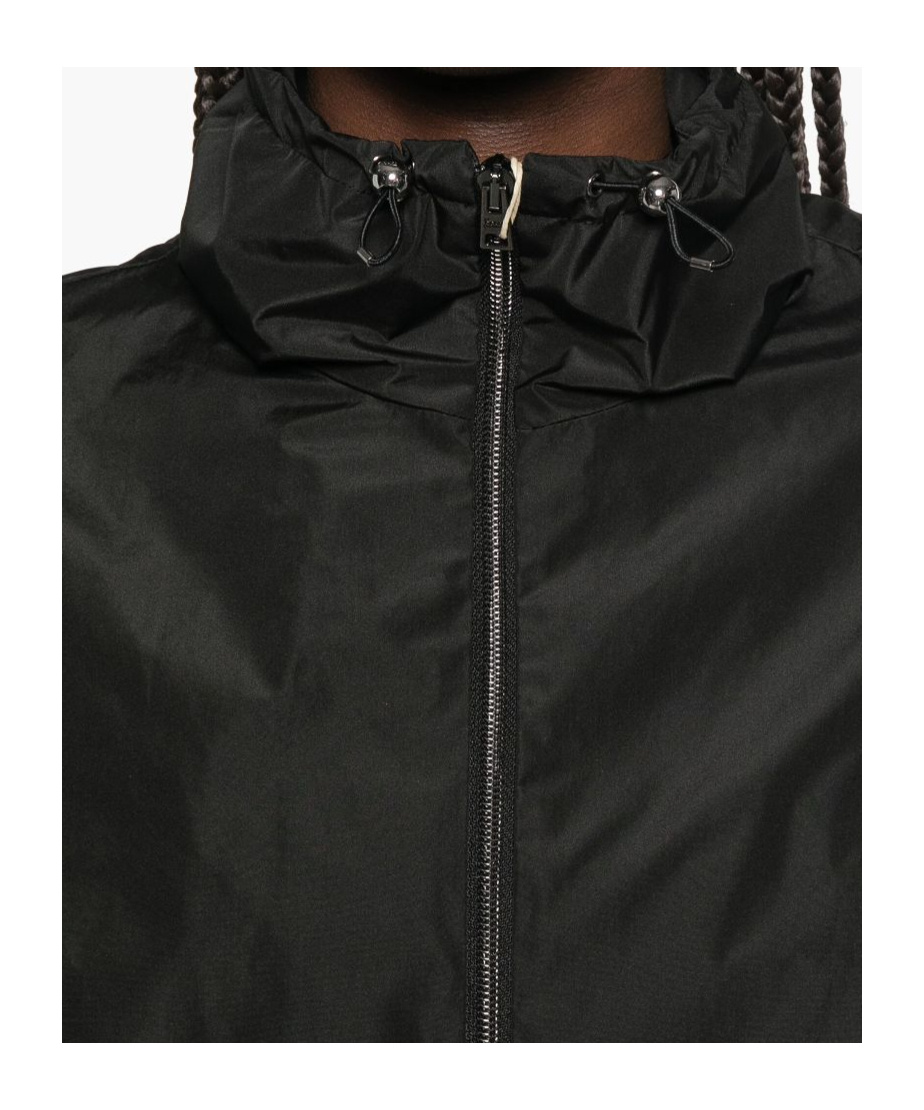 Herno Drawstring-collar Jacket In Black