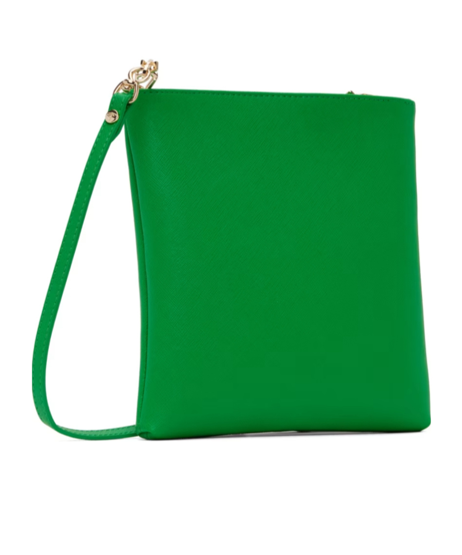 Vivienne Westwood Squire Square 3d Logo Crossbody Bag In Green