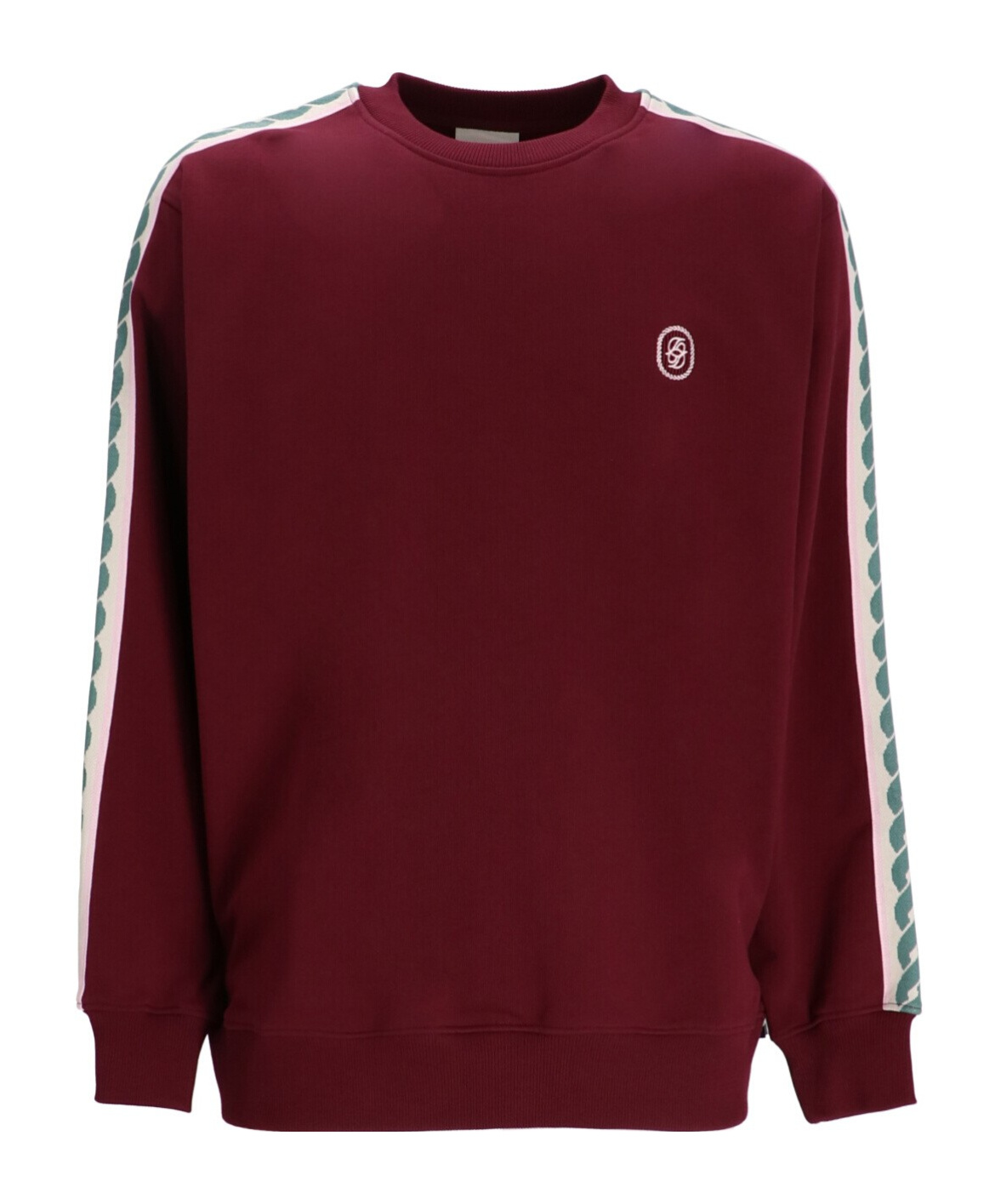 Drôle De Monsieur Long-sleeved Sweatshirt In Burgundy