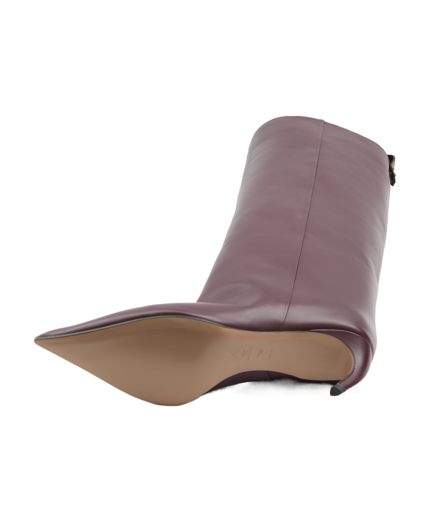 Attico 65mm Lea Pointed-toe Leather Boots In Black
