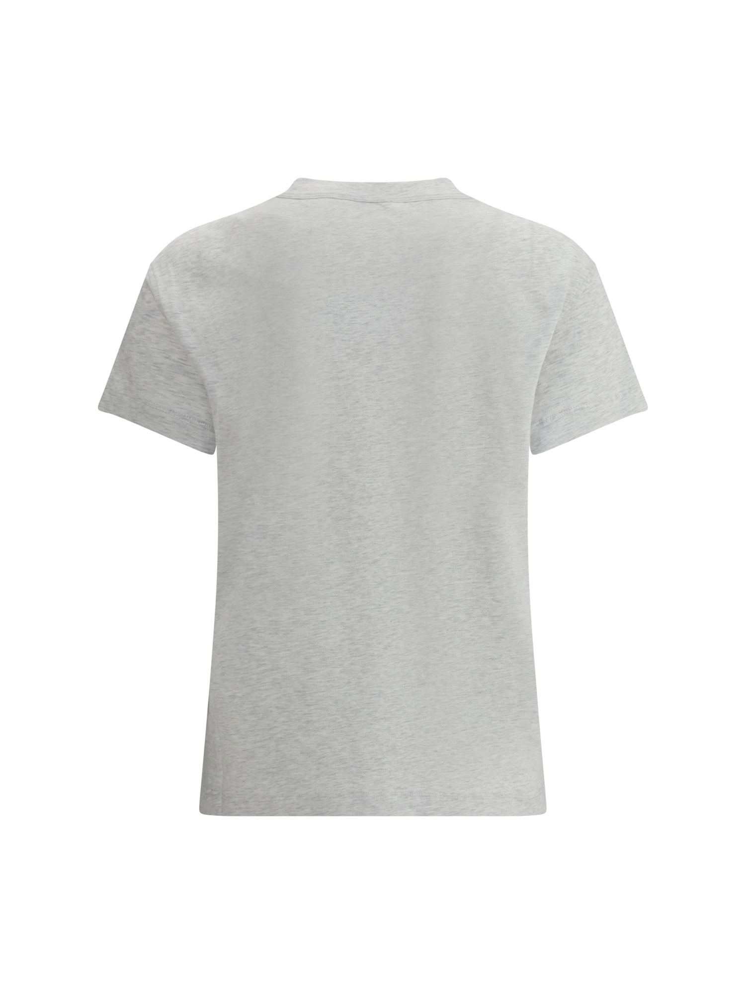 Brunello Cucinelli Women Striped T-shirt With Mini Sequins In Gray
