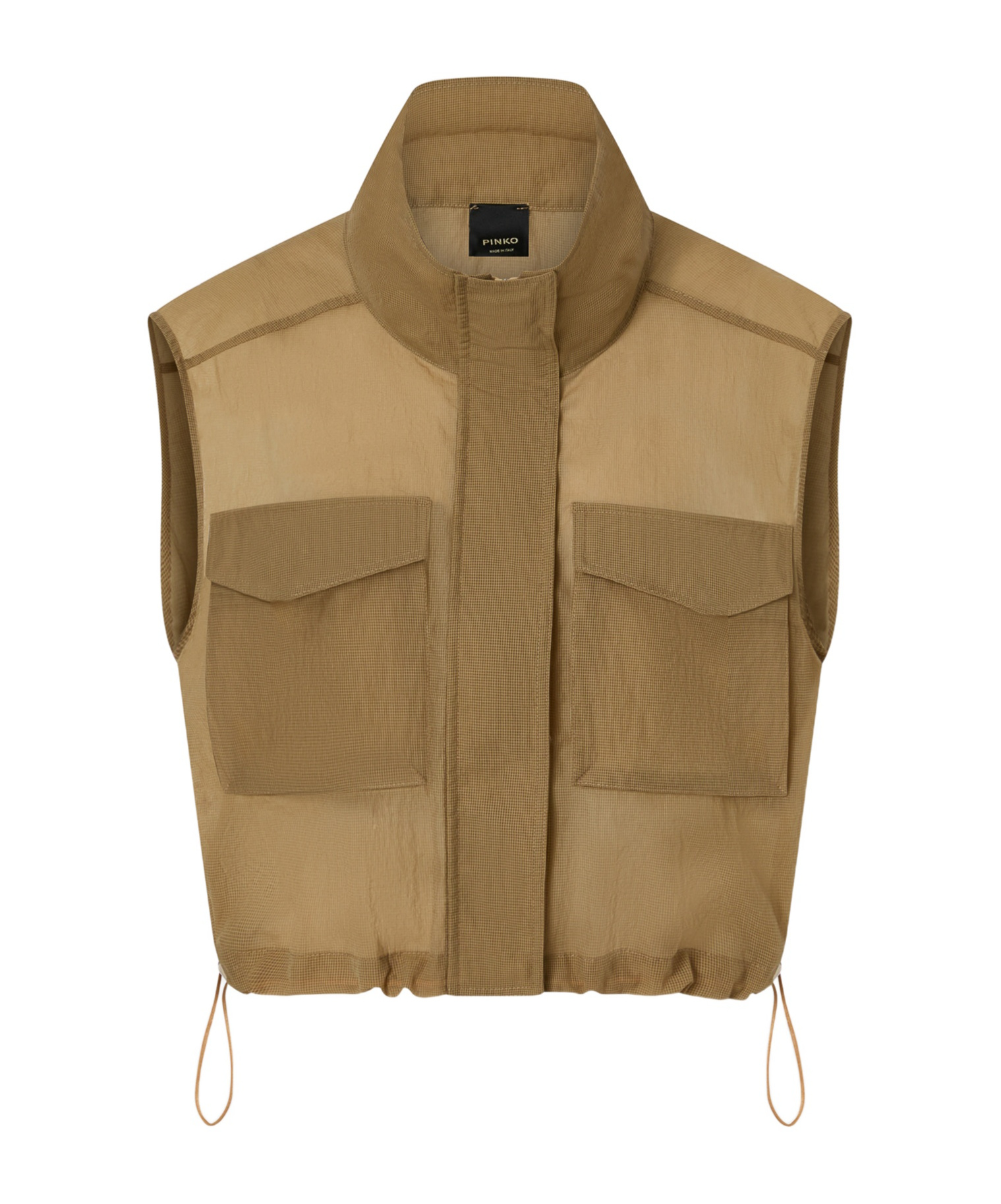 Pinko Sleeveless Vest In Green