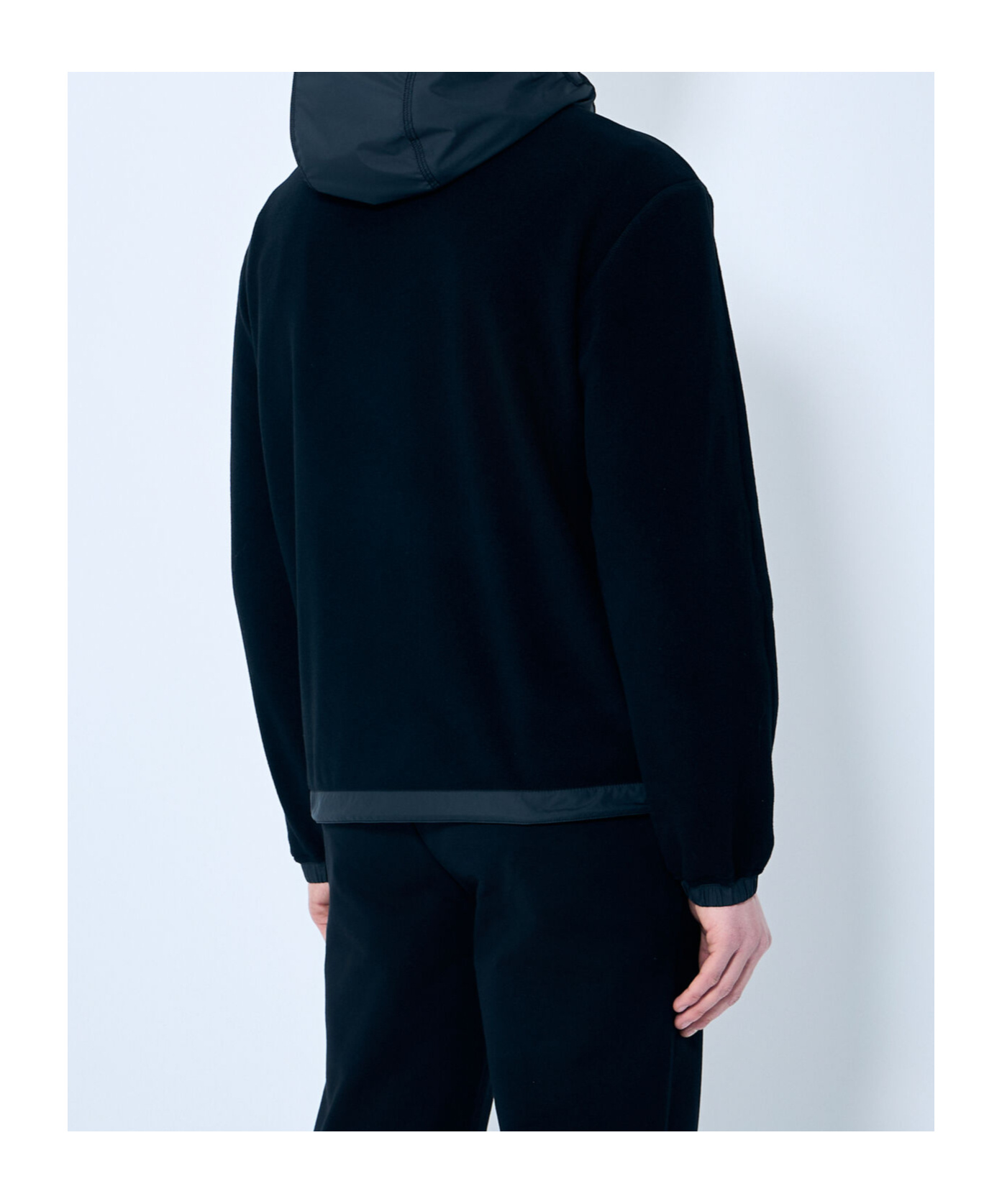 Moncler Long-sleeved Cardigan In Black