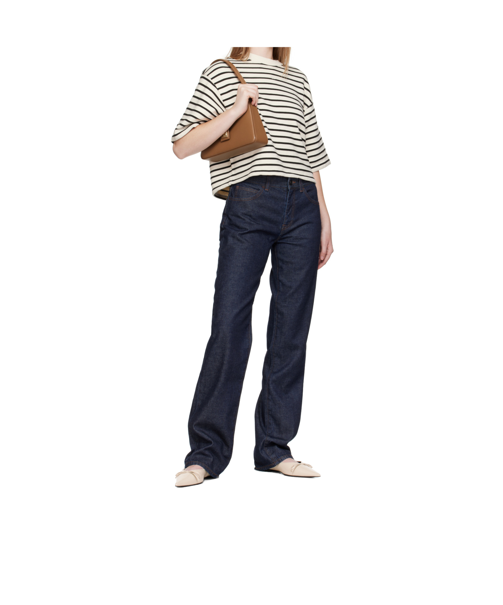 Anine Bing Beige Hilda Ballerina Flats In Neutral