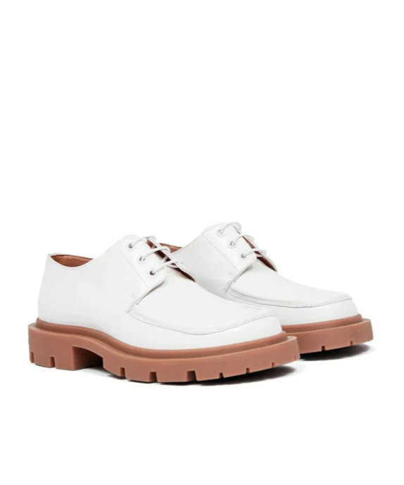 Maison Margiela Ivy Leather Loafers In White