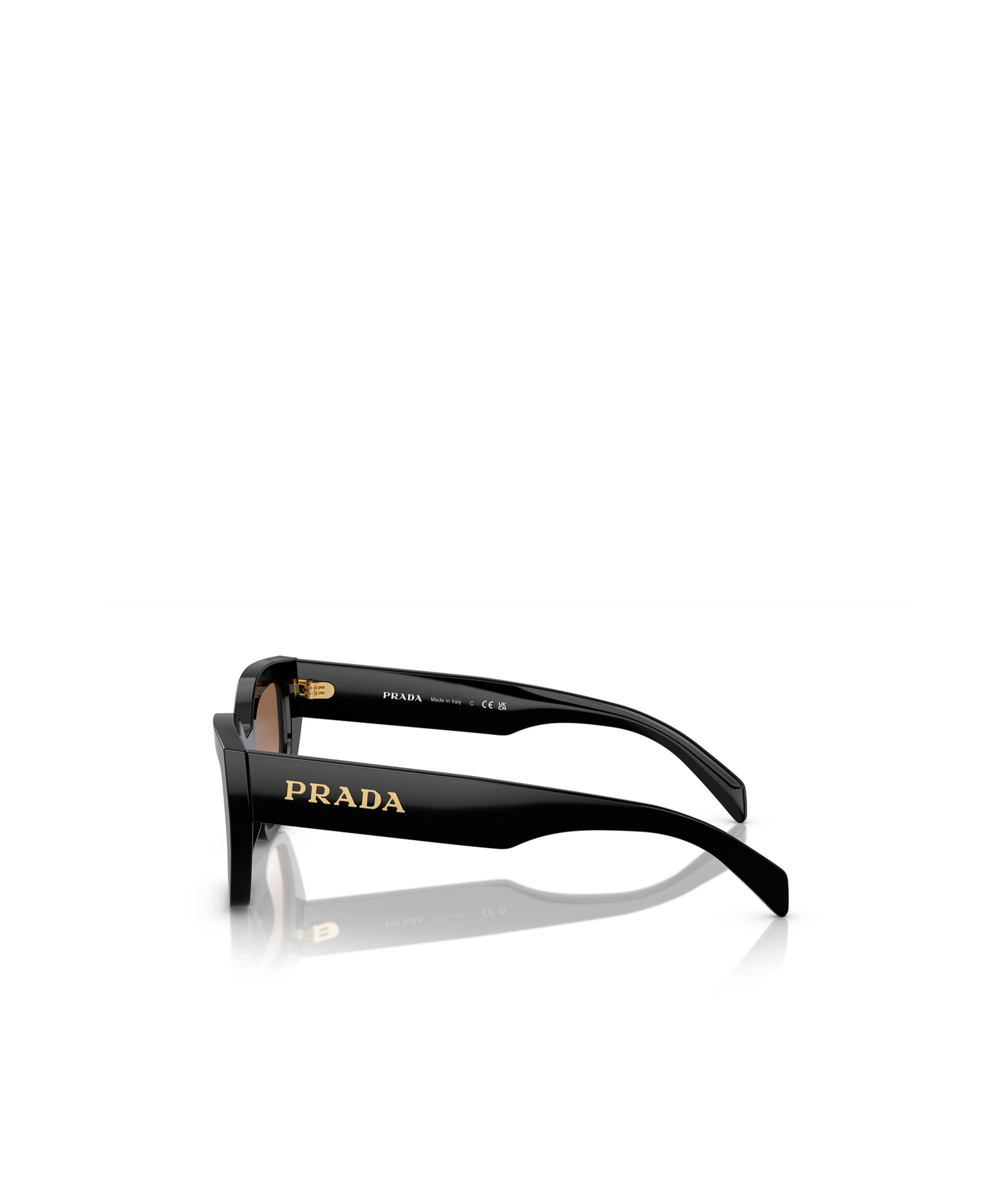 Shop Prada Eyewear Cat-eye Sunglasses In Black