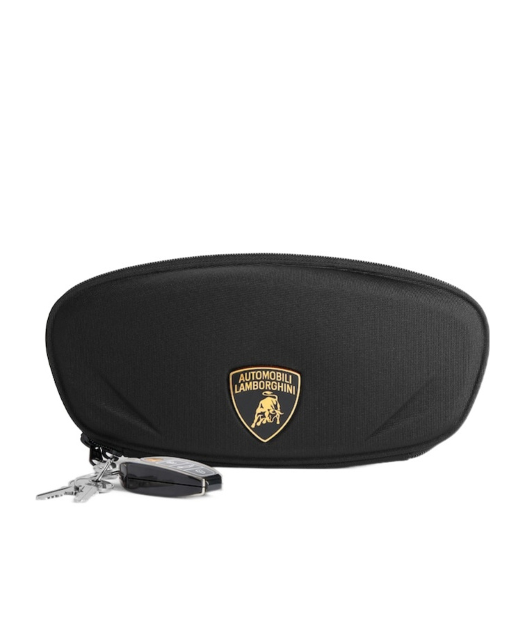 Balenciaga Men's Automobili Lamborghini Clutch With Charms In Black