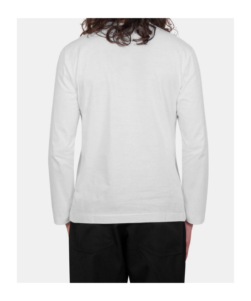 Comme Des Garçons Play Heart-print Cotton T-shirt In White