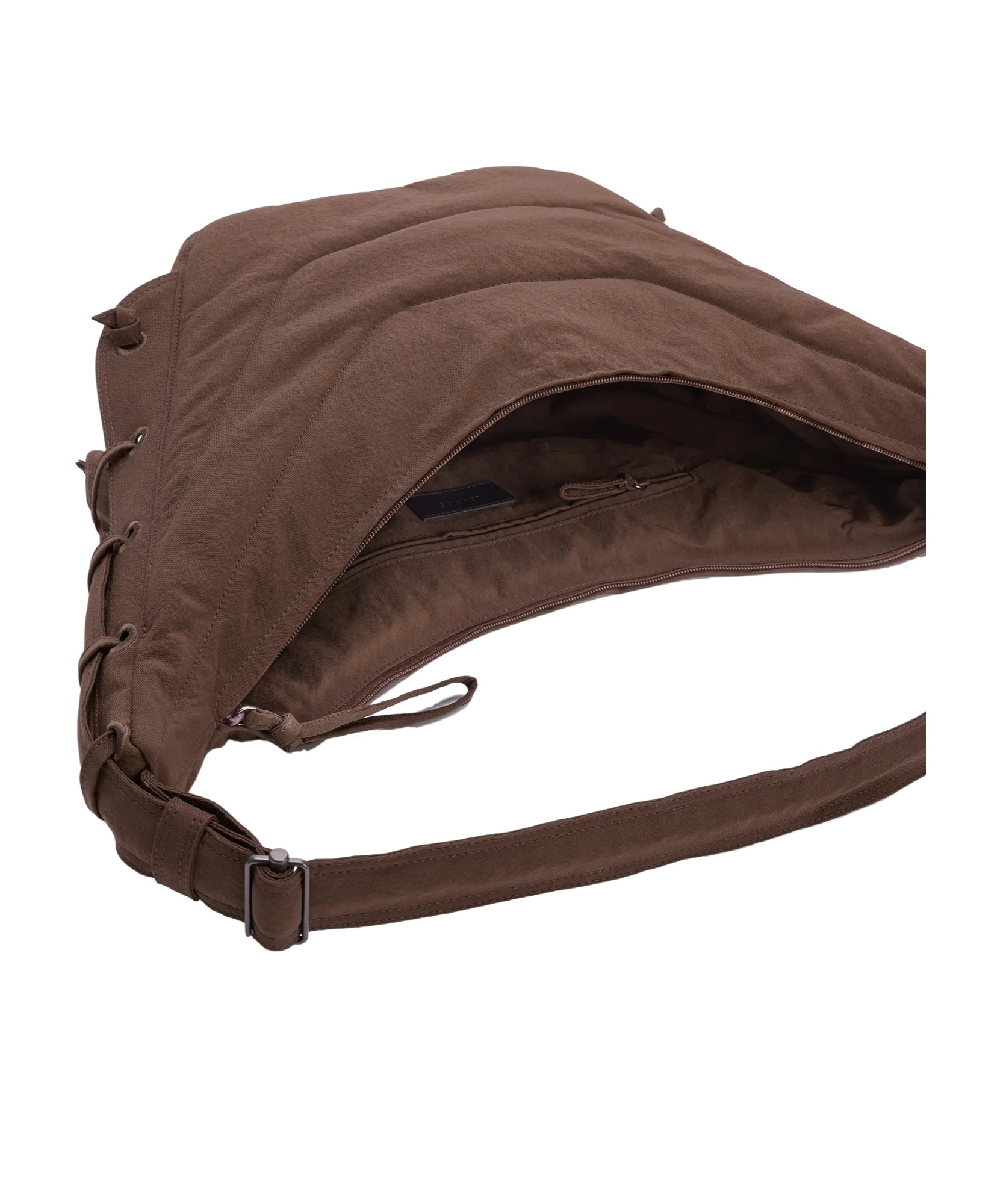 Lemaire Soft Game Medium Shoulder Bag In Brown
