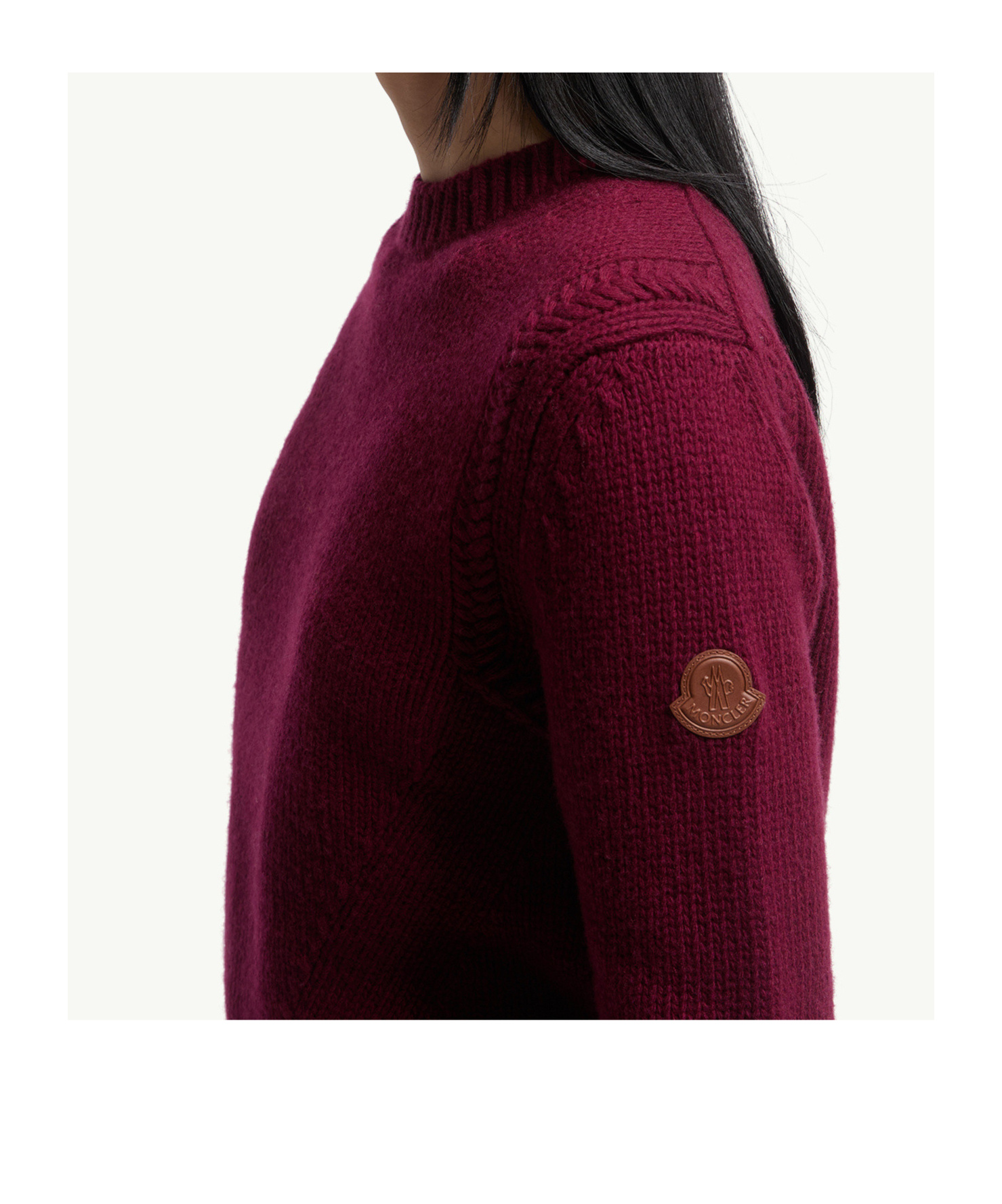 Moncler Wool  Cashmere Sweater In Red
