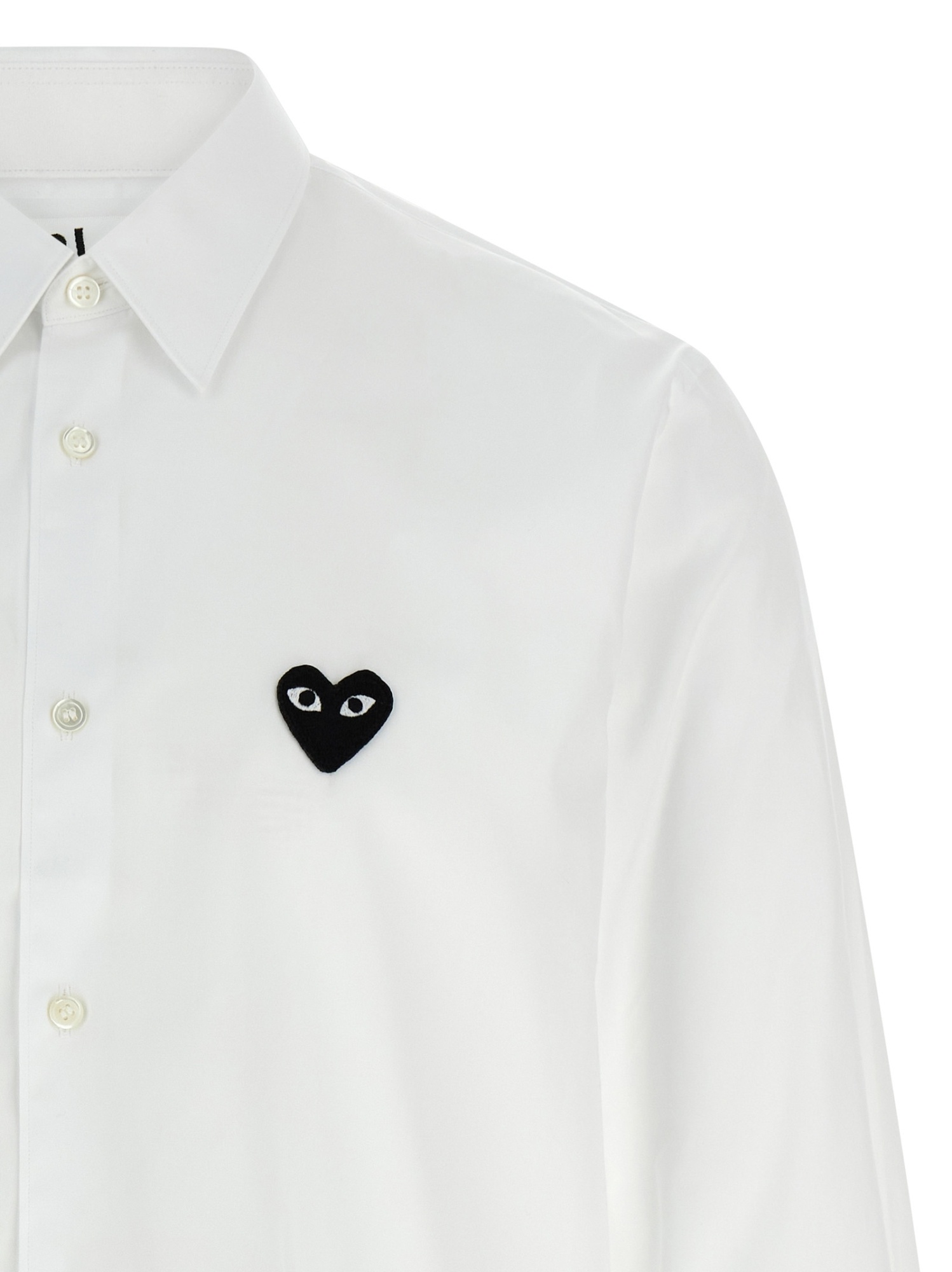 Comme Des Garçons Play Black Heart Shirt In Multi